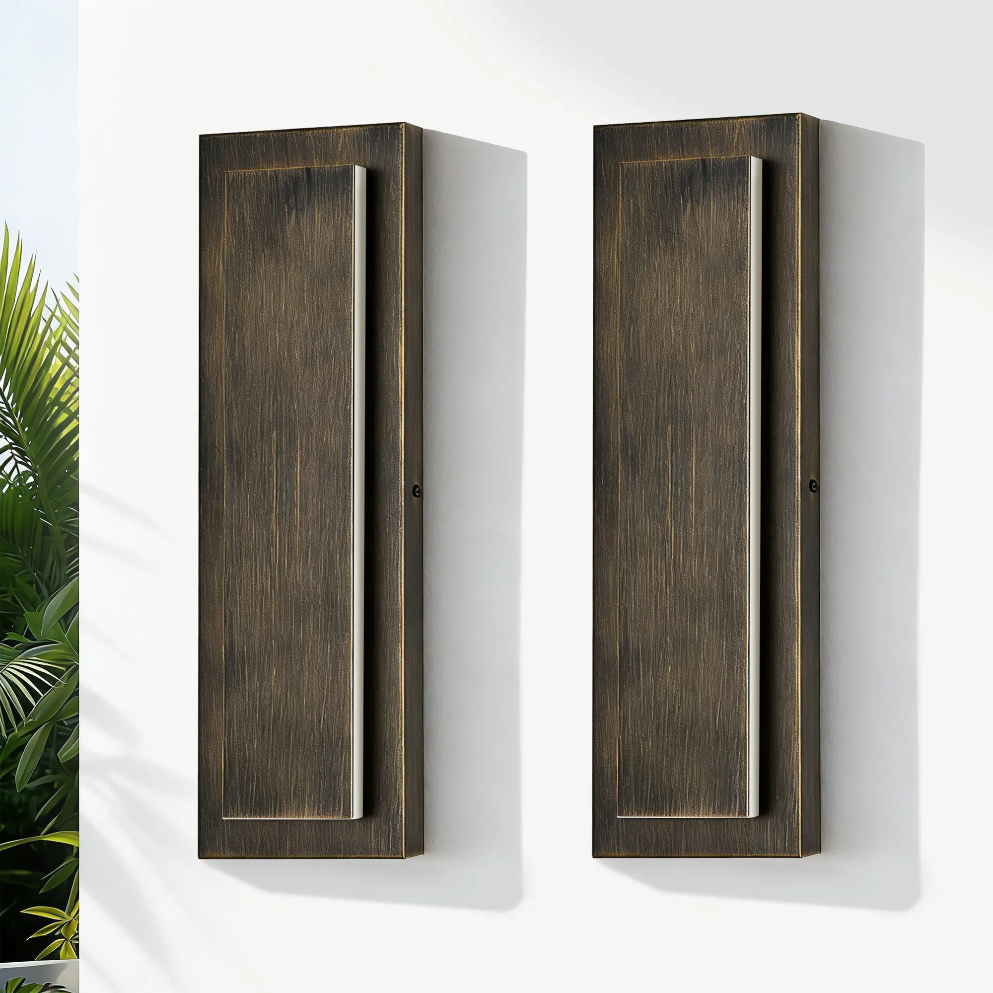 Outdoor Wall Light, 15.7 in · Integrated LED (2-Pack), image 2 of 9
