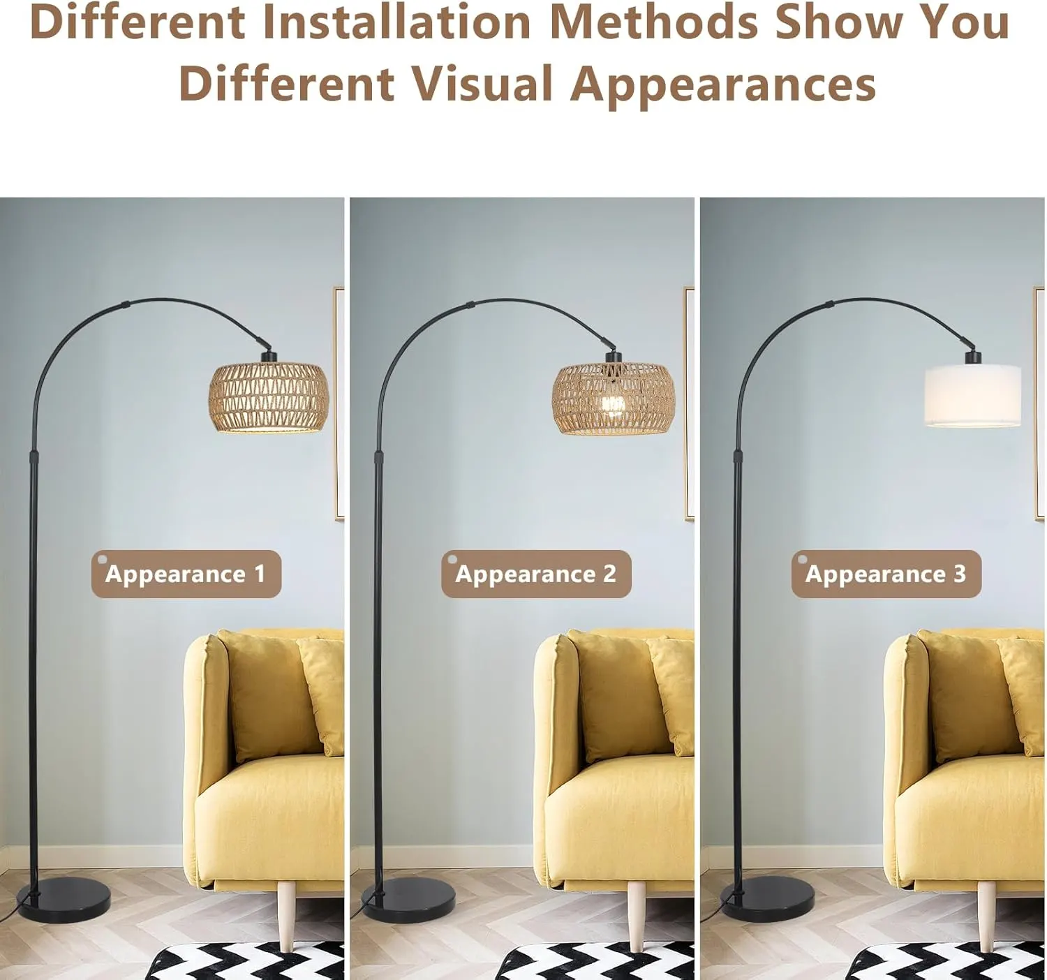 Farmhouse Black Floor Lamp, 72.8 in · Dimmable, image 4 of 9