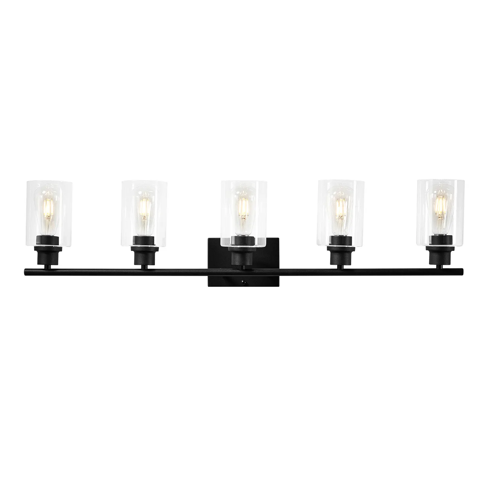 Modern 5-Light Glass Vanity Light, 37.1 in, image 6 of 6