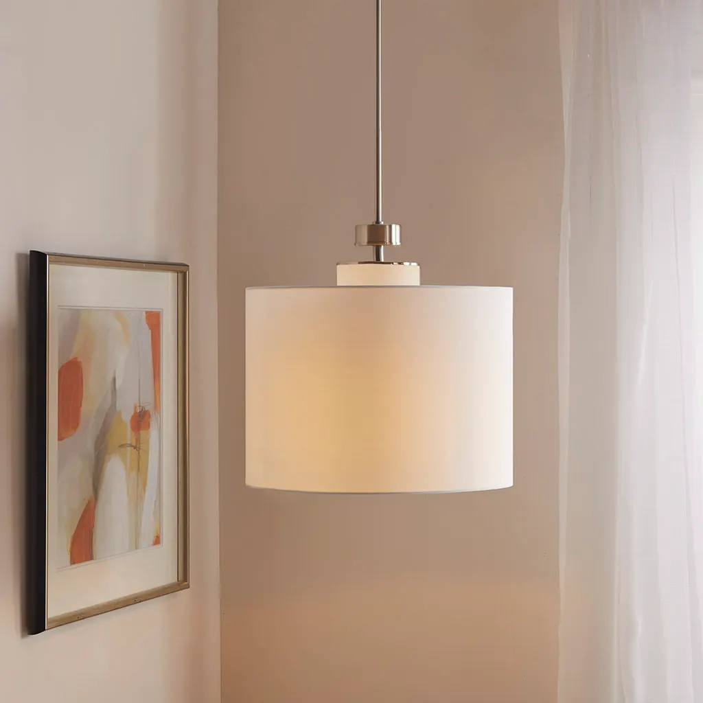 Modern Linen Pendant Light, 18 in, image 7 of 7