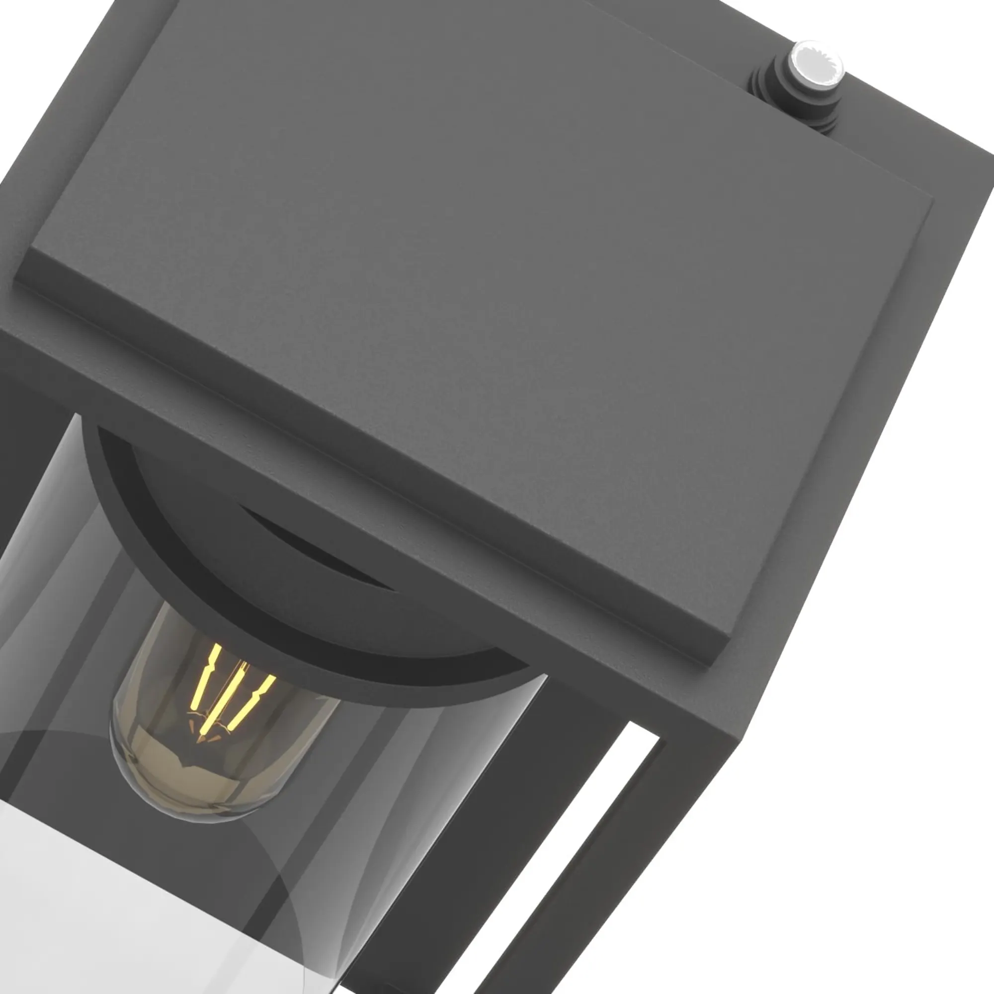 Modern Black Outdoor Wall Light, 12.4 in · Dusk-to-Dawn, image 4 of 6