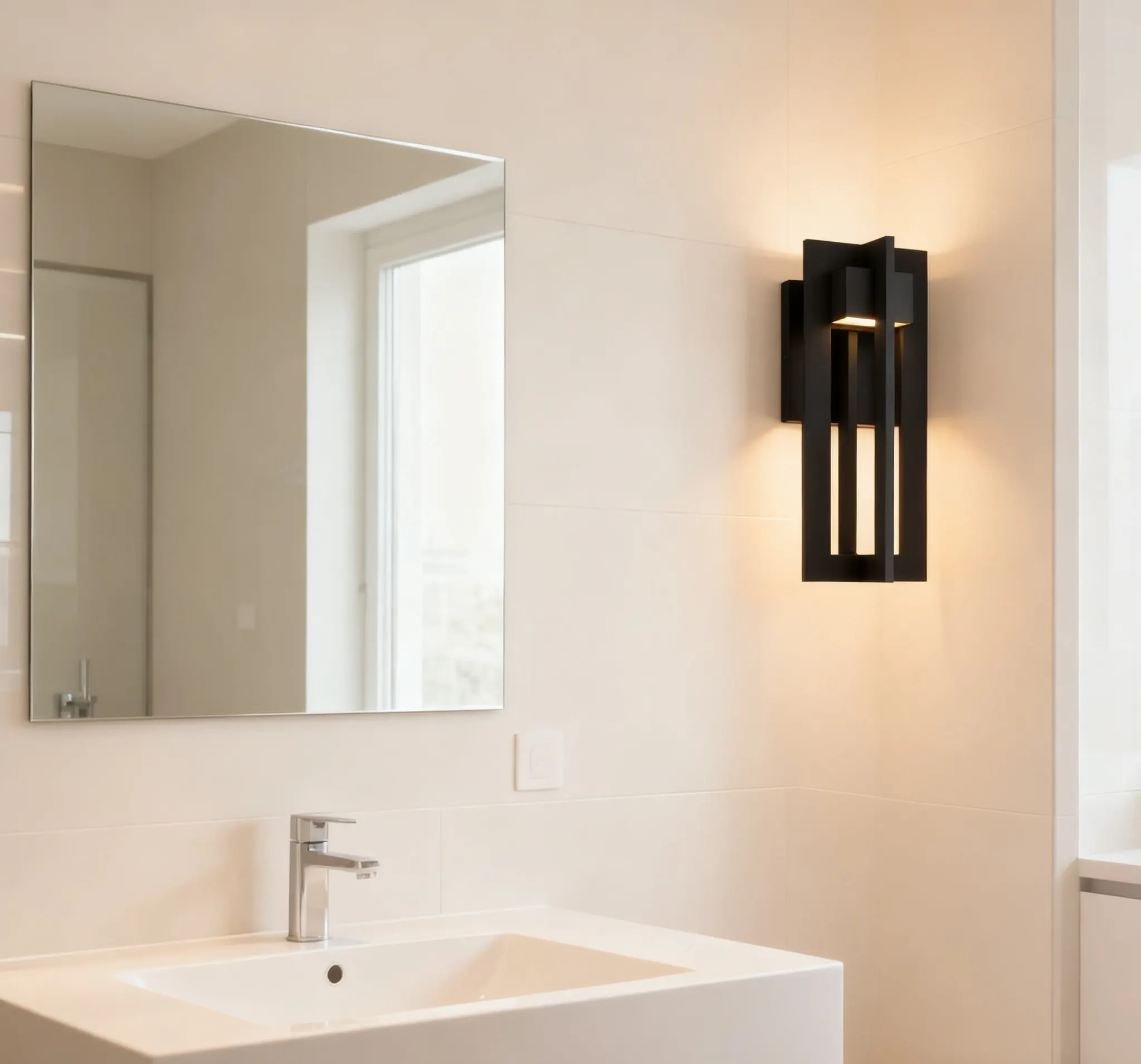 Matte Black Outdoor Wall Light, 13 in · Integrated LED, image 10 of 11