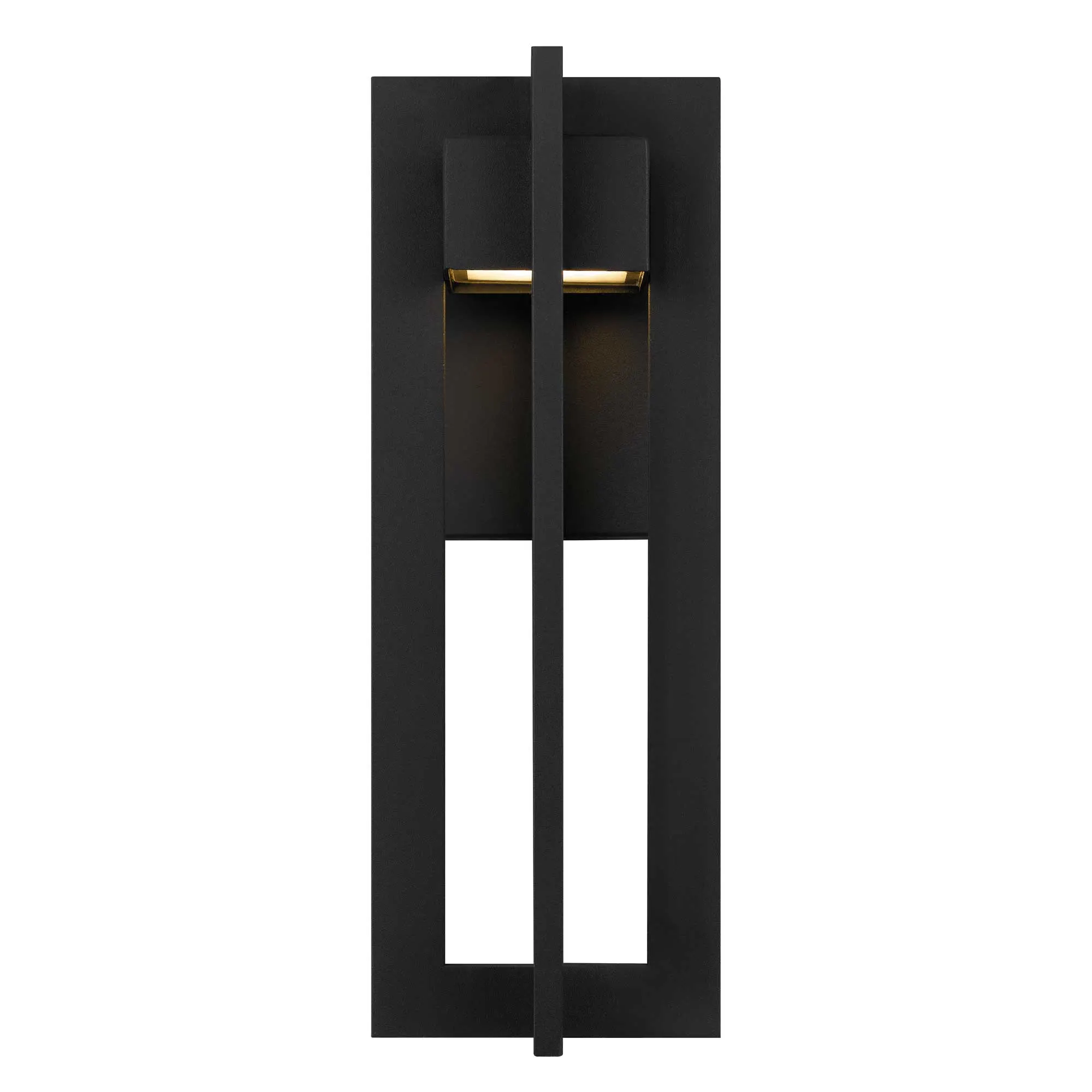 Matte Black Outdoor Wall Light, 13 in · Integrated LED, image 7 of 11