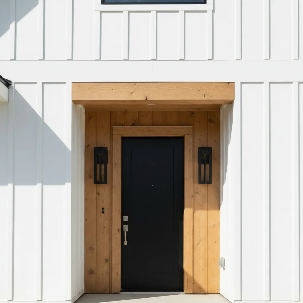 Matte Black Outdoor Wall Light, 13 in · Integrated LED, image 4 of 11