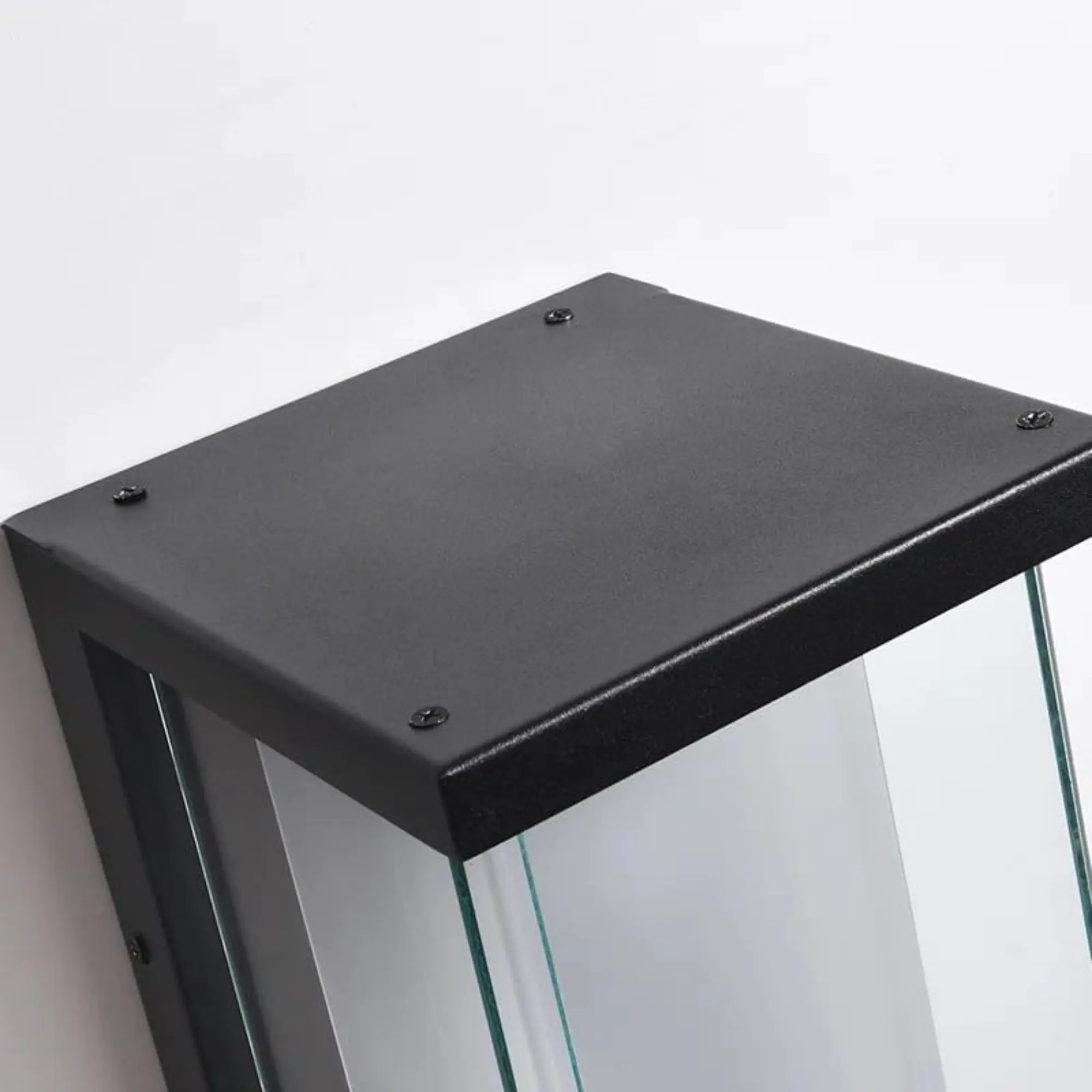 Modern Black Outdoor Wall Light, 13.3 in · Dusk-to-Dawn (2-Pack), image 7 of 8