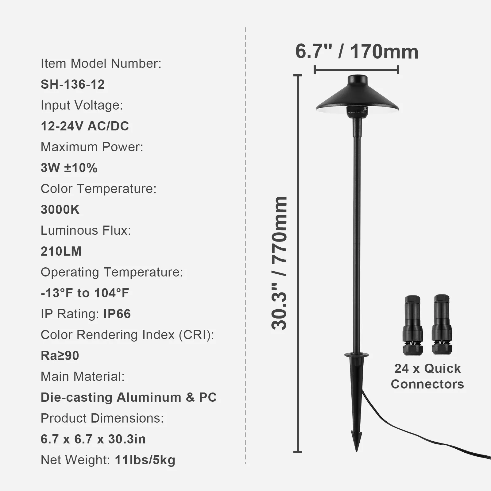 White Path Light (12-Pack), image 3 of 6