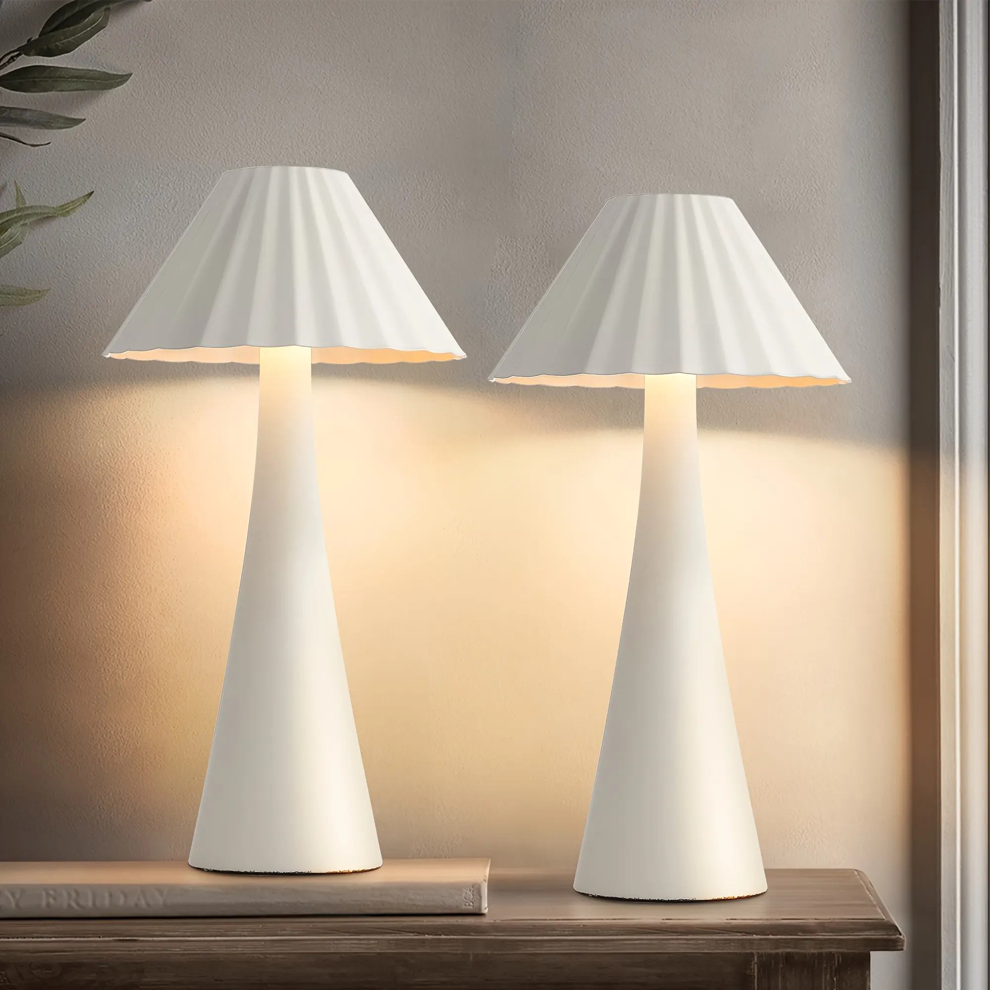 Modern White Desk Lamp, 10.5 in · Dimmable (2-Pack), image 6 of 6
