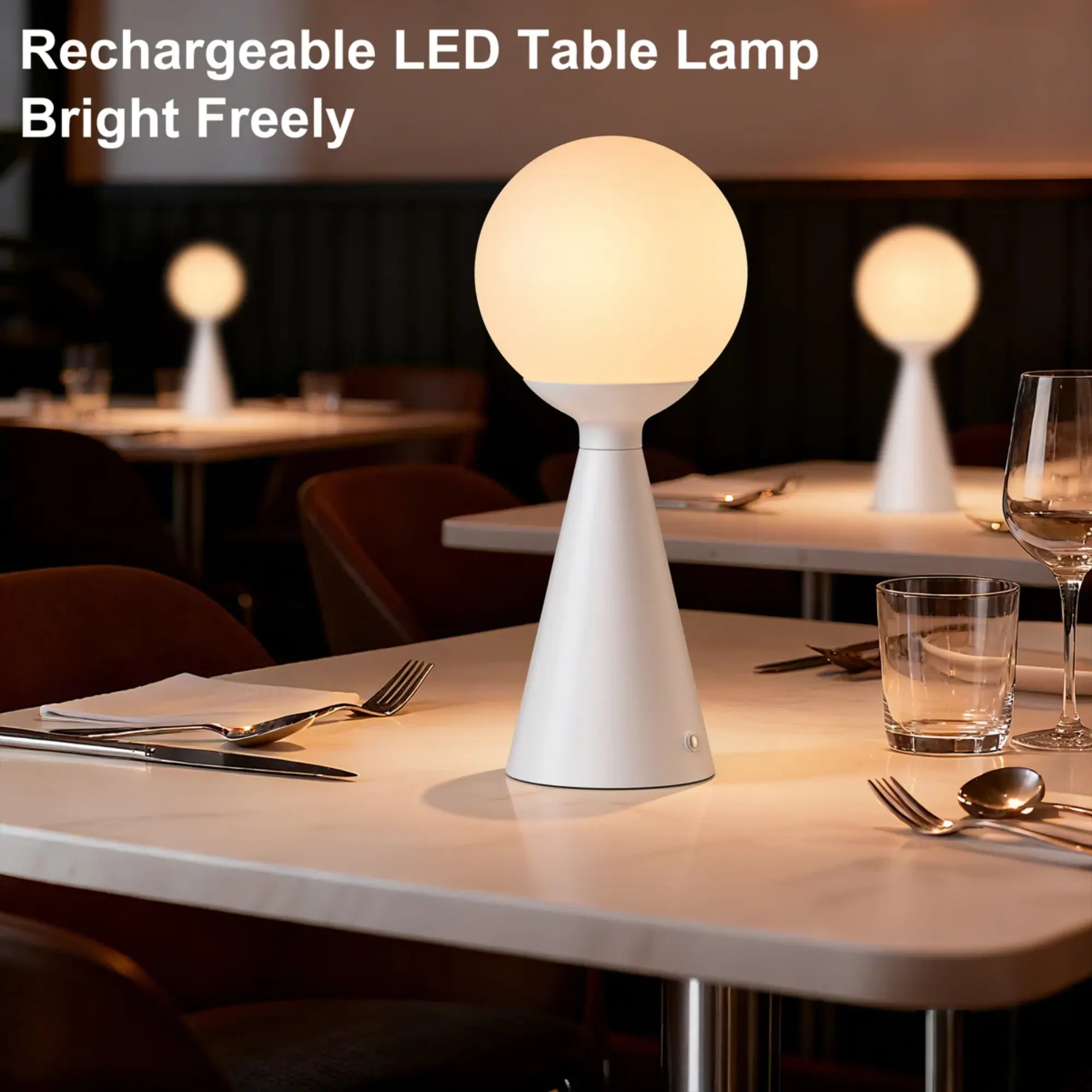 Modern Crystal Desk Lamp, 13 in · Dimmable, image 7 of 7
