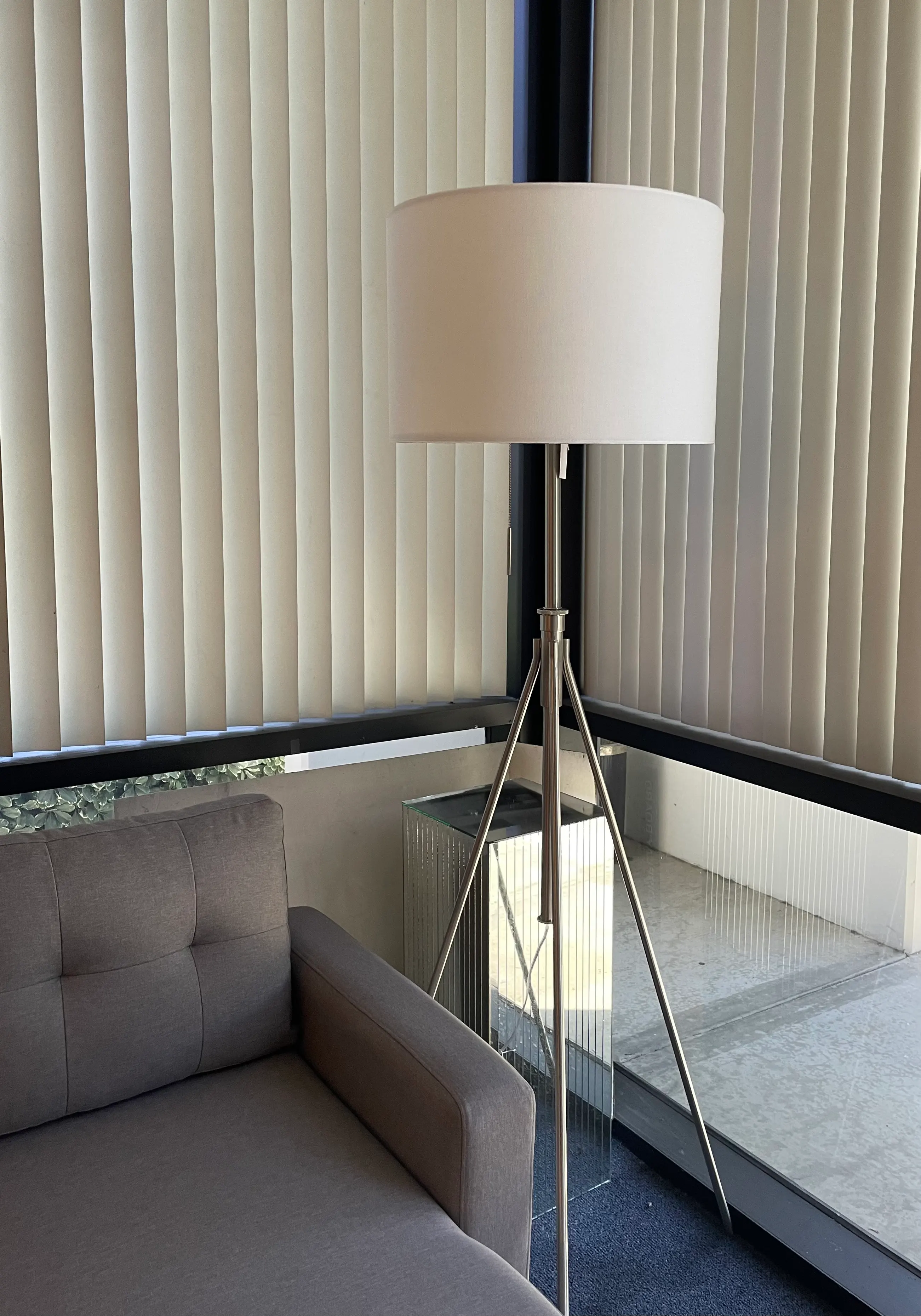 Adjustable Tripod Floor Lamp, 58 in to 72 in