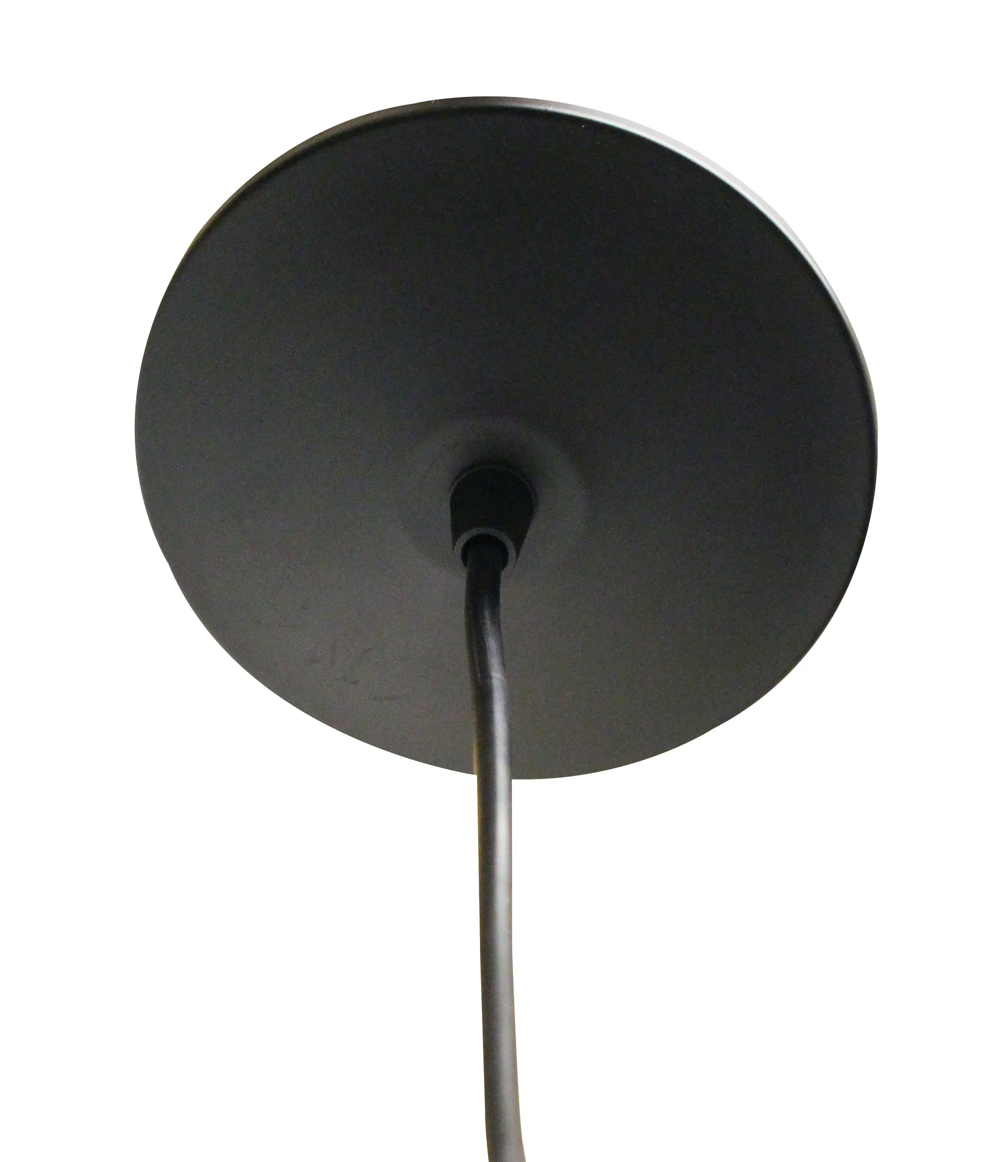 Vintage Matte Black 3-Light Fabric Pendant Light, 8.5 in, image 3 of 5