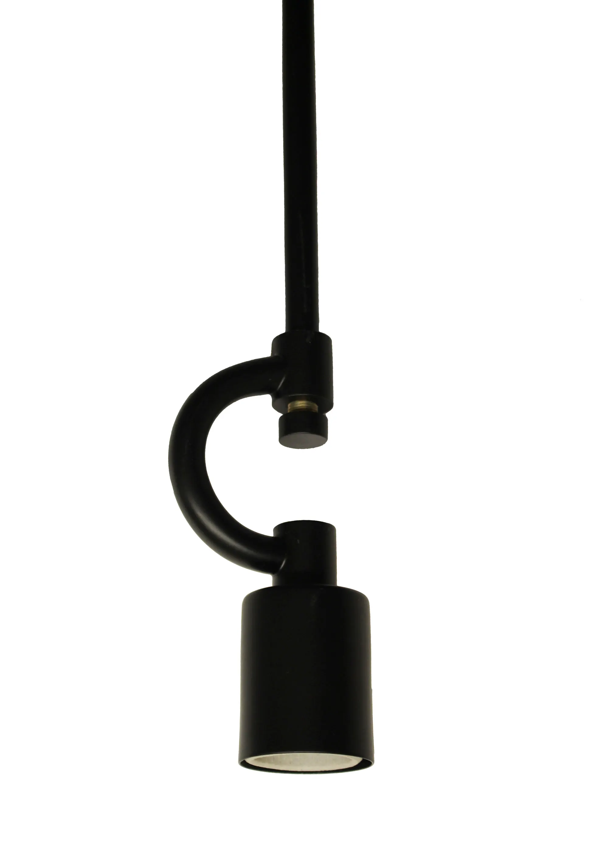 Vintage Matte Black 3-Light Fabric Pendant Light, 19.25 in