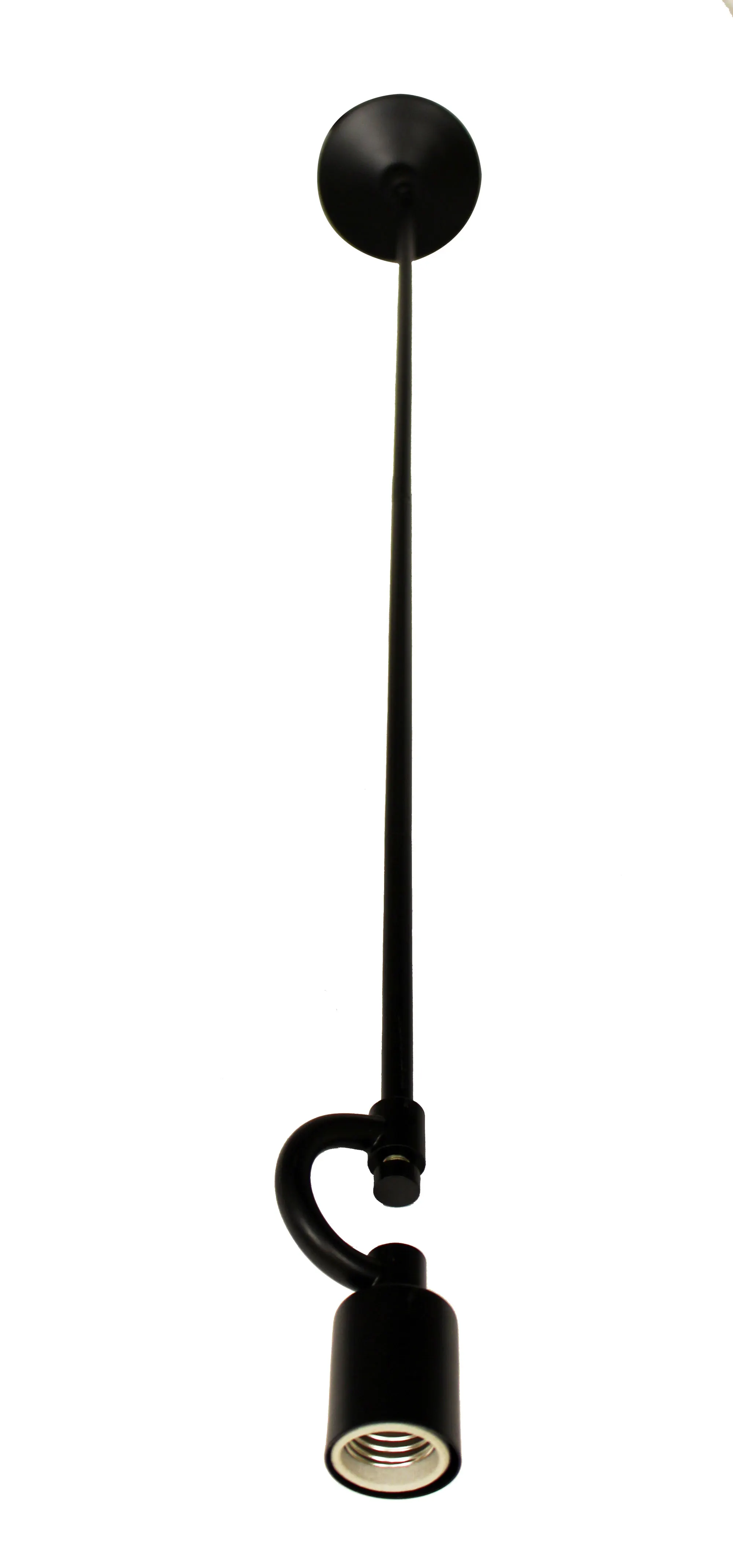Vintage Matte Black 3-Light Fabric Pendant Light, 19.25 in, image 2 of 5