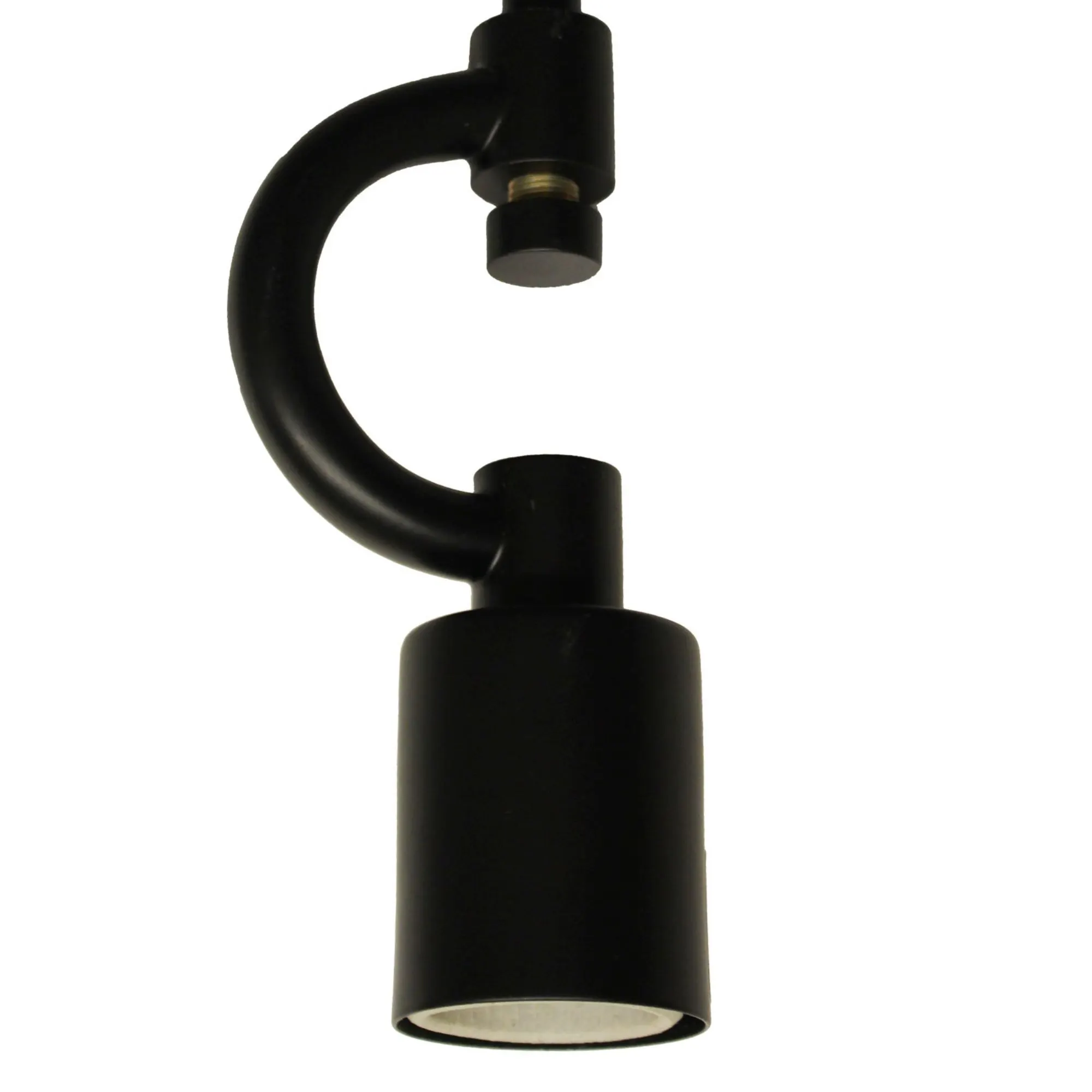 Vintage Matte Black 3-Light Fabric Pendant Light, 19.25 in, image 5 of 5