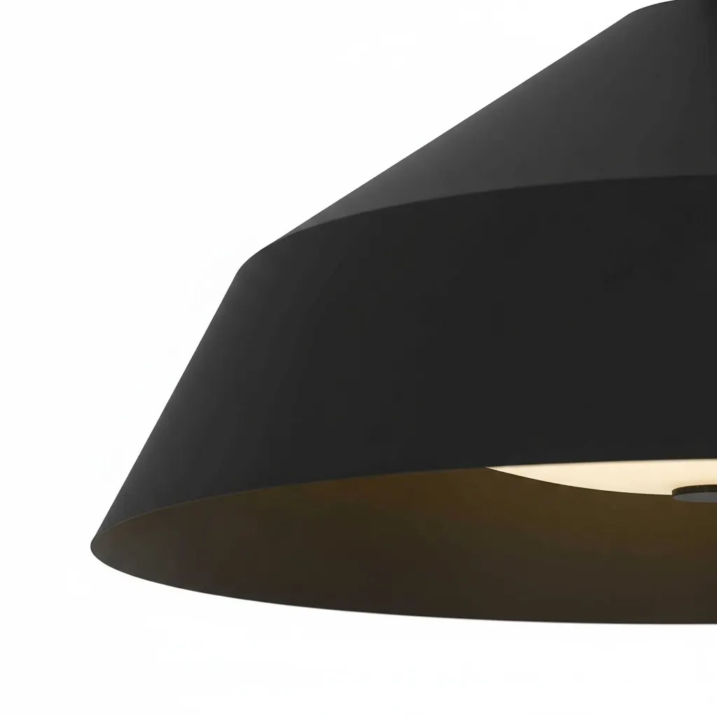 Modern Farmhouse Black Pendant Light, 22 in · Integrated LED, image 8 of 11