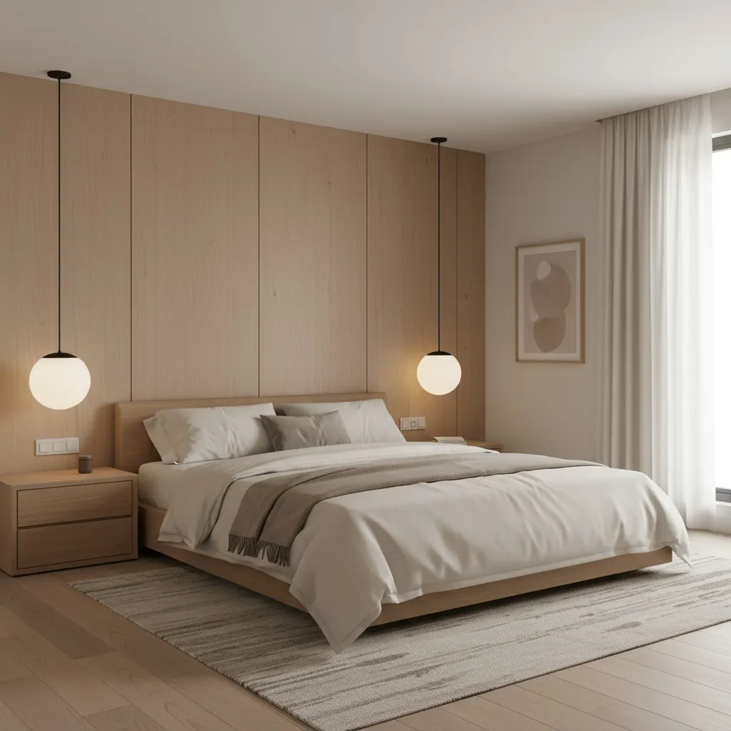 Modern White Glass Pendant Light, 10 in · Integrated LED, image 9 of 10