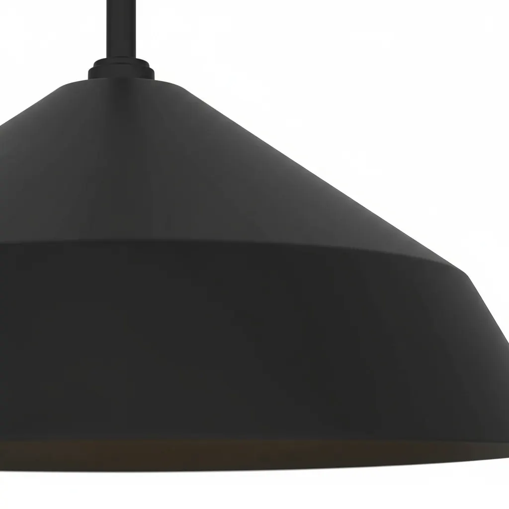 Modern Farmhouse Black Pendant Light, 14 in · Integrated LED, image 8 of 9