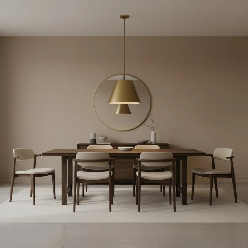 Modern Farmhouse Gold Pendant Light, 16 in · Integrated LED, image 8 of 10