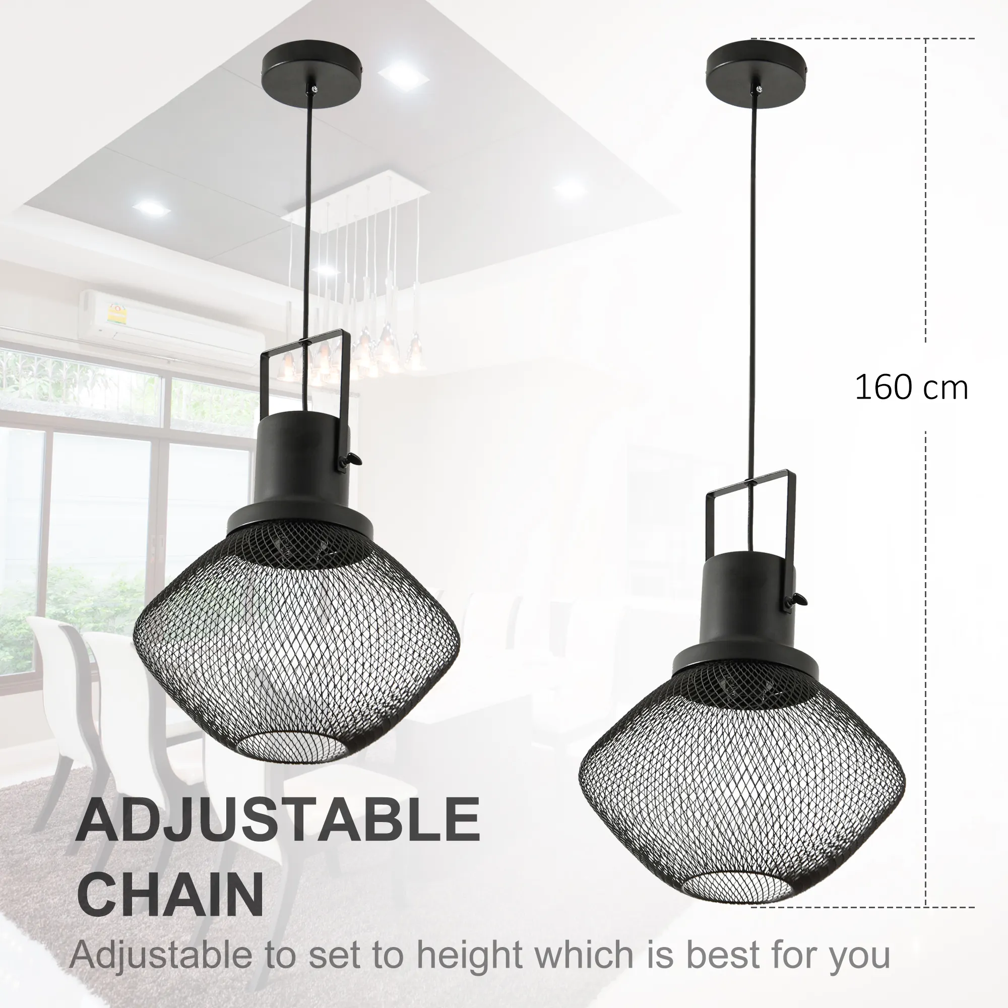 Black Pendant Light, image 3 of 7
