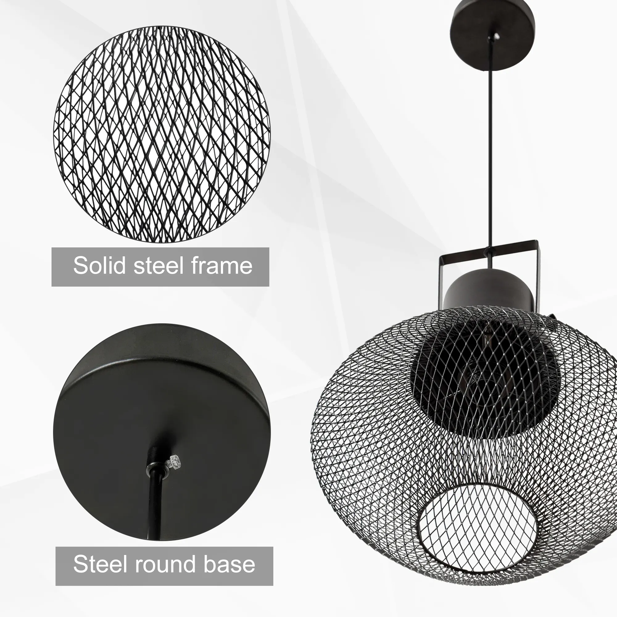 Black Pendant Light, image 7 of 7