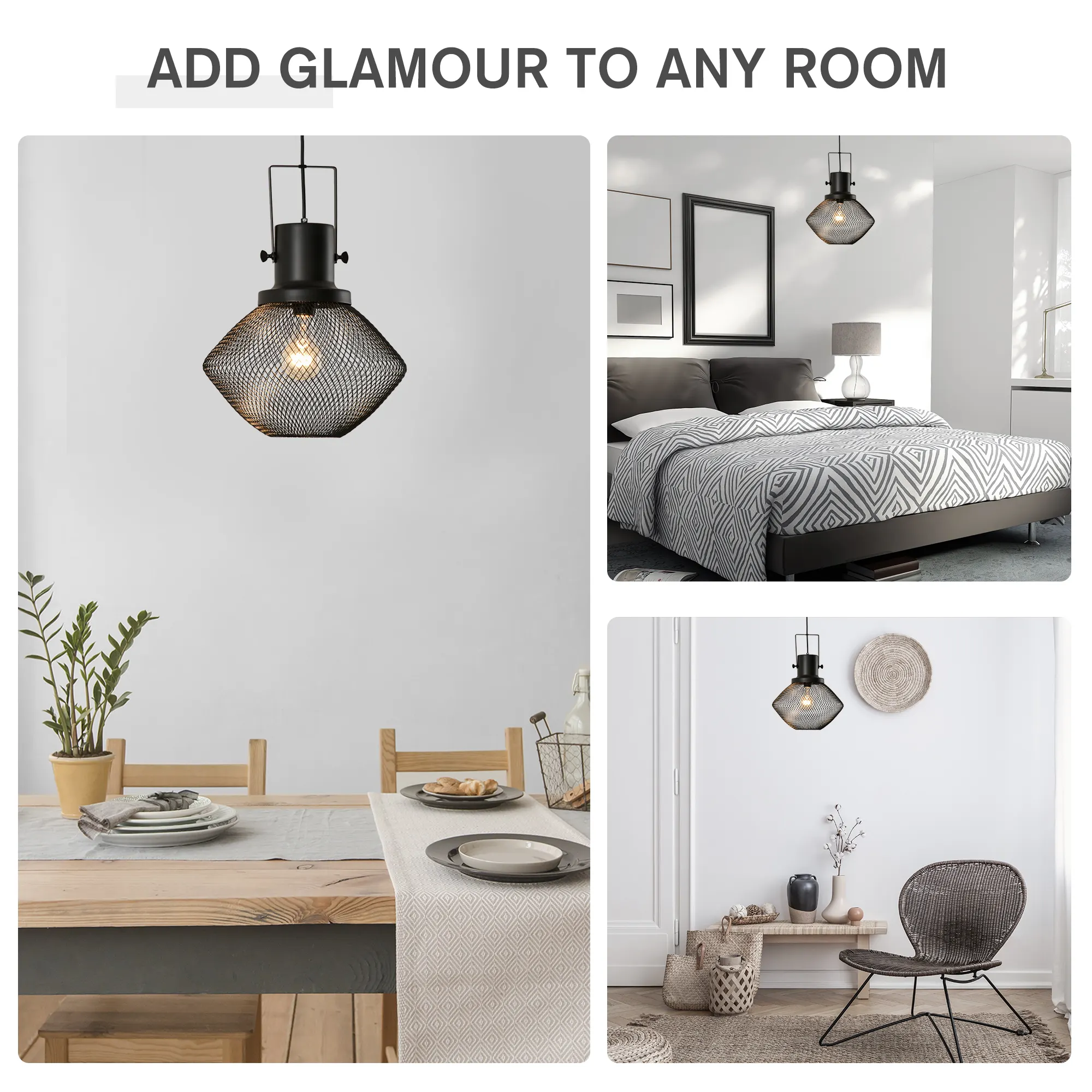 Black Pendant Light, image 5 of 7