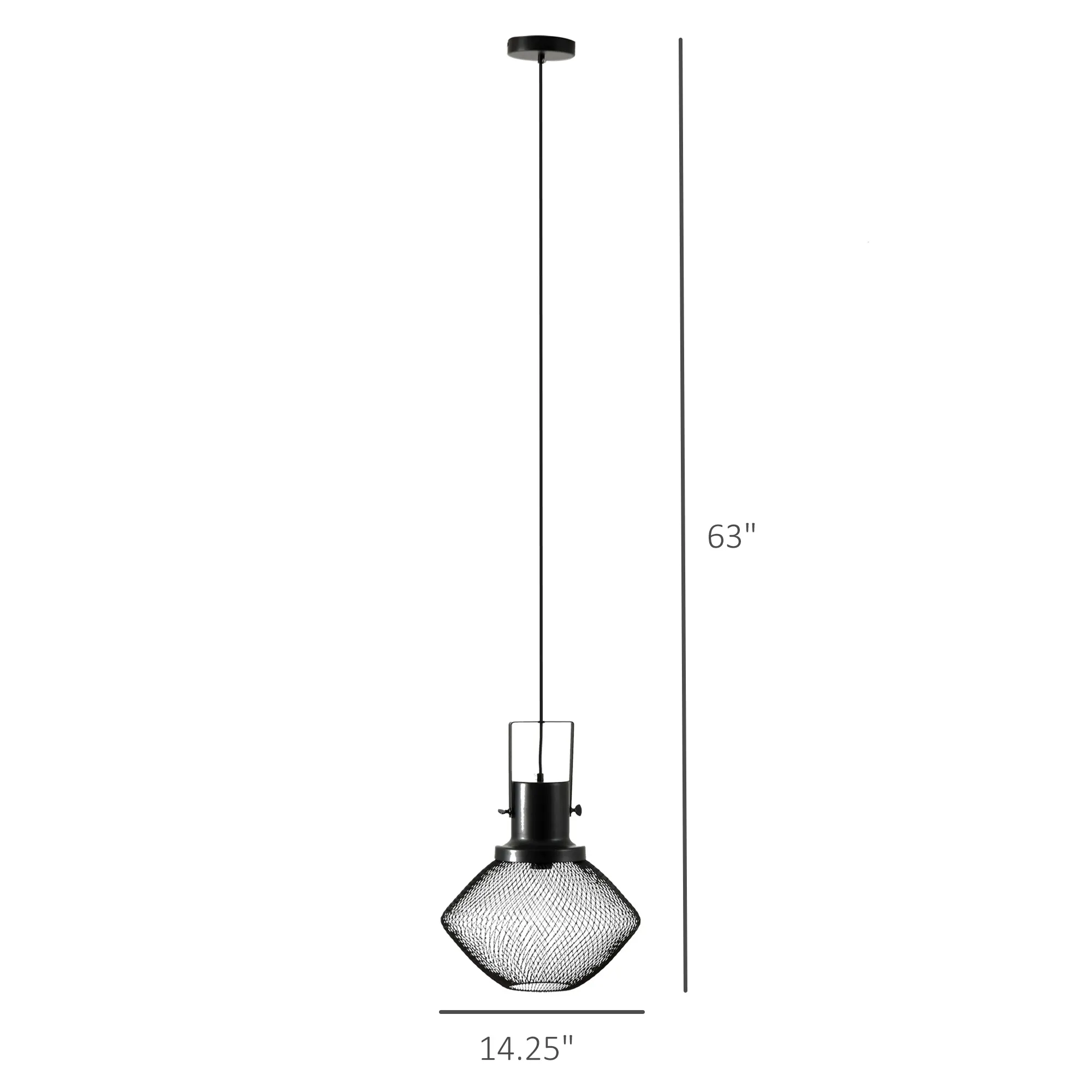 Black Pendant Light, image 6 of 7
