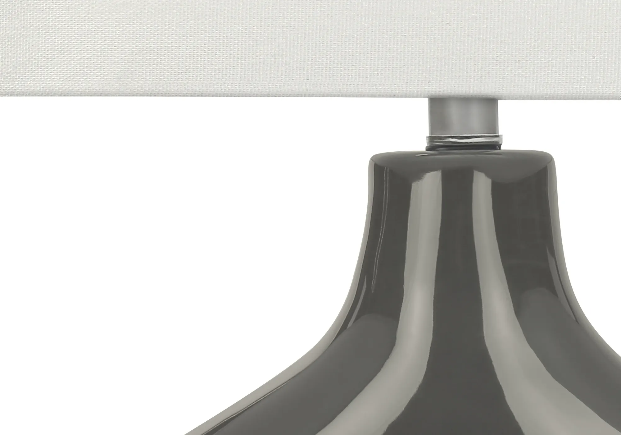 Modern Grey Ceramic Desk Lamp, 25 in, image 4 of 5