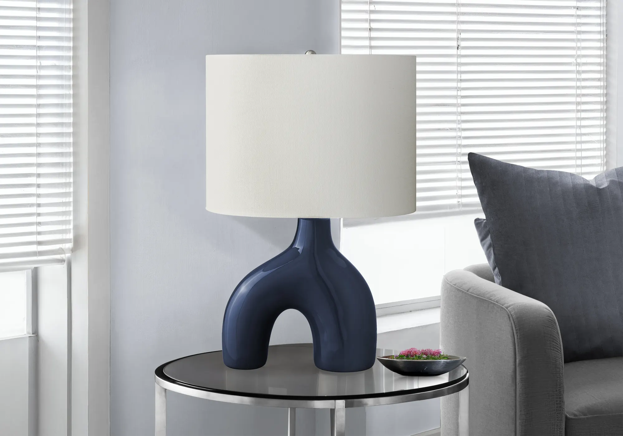 Modern Ceramic Desk Lamp, 25 in