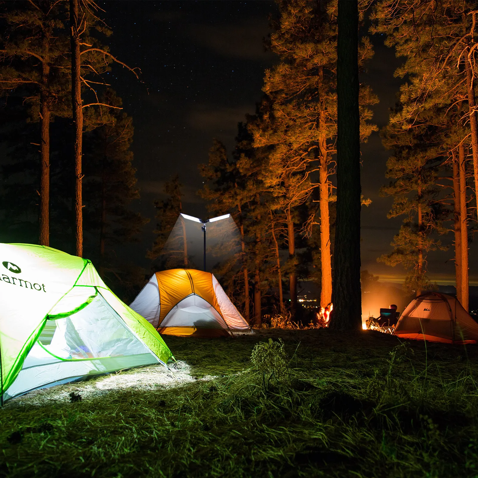 2-Light Portable Outdoor Light, 114.2 in