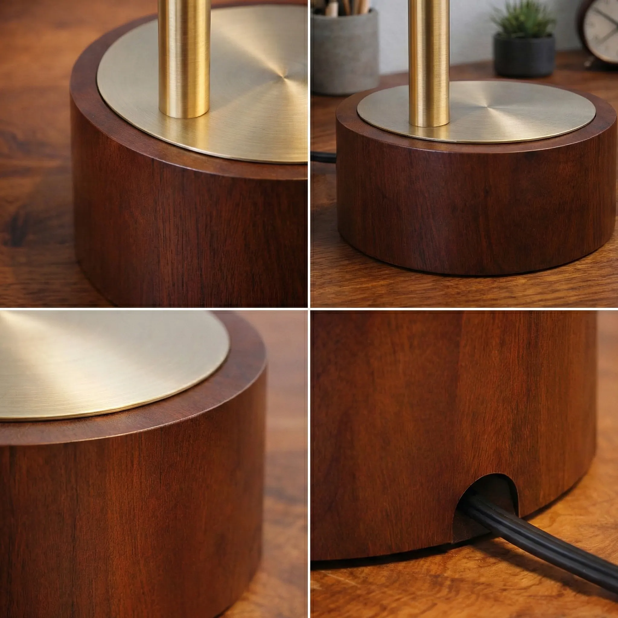 Modern Clear Glass Desk Lamp, 21 in, image 3 of 5