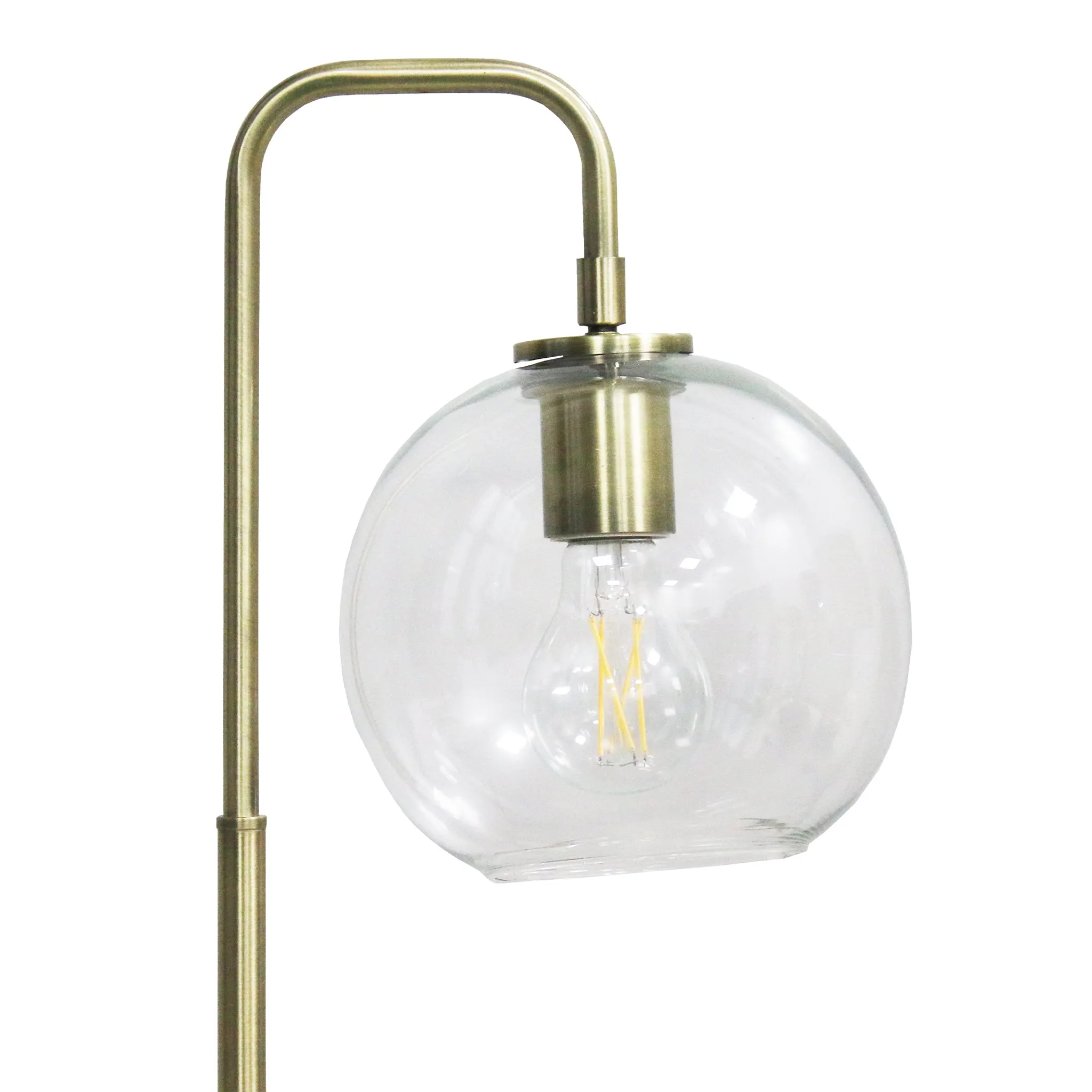 Modern Clear Glass Desk Lamp, 21 in, image 4 of 5