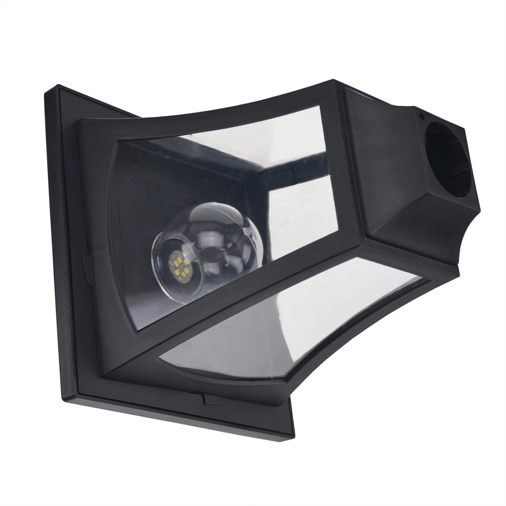 Black 3-Light Post Light, 72 in · Solar, image 2 of 4