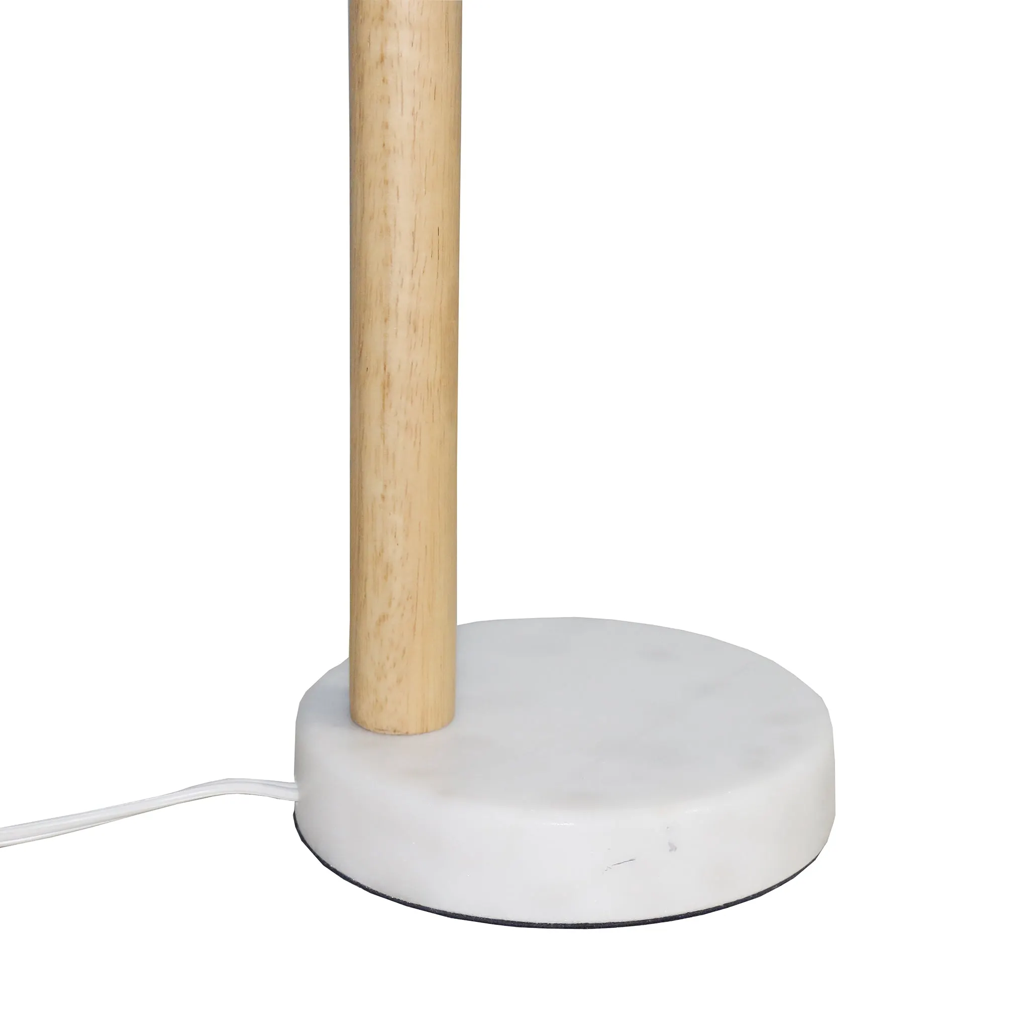 Modern White Glass Desk Lamp, 23 in, image 4 of 4