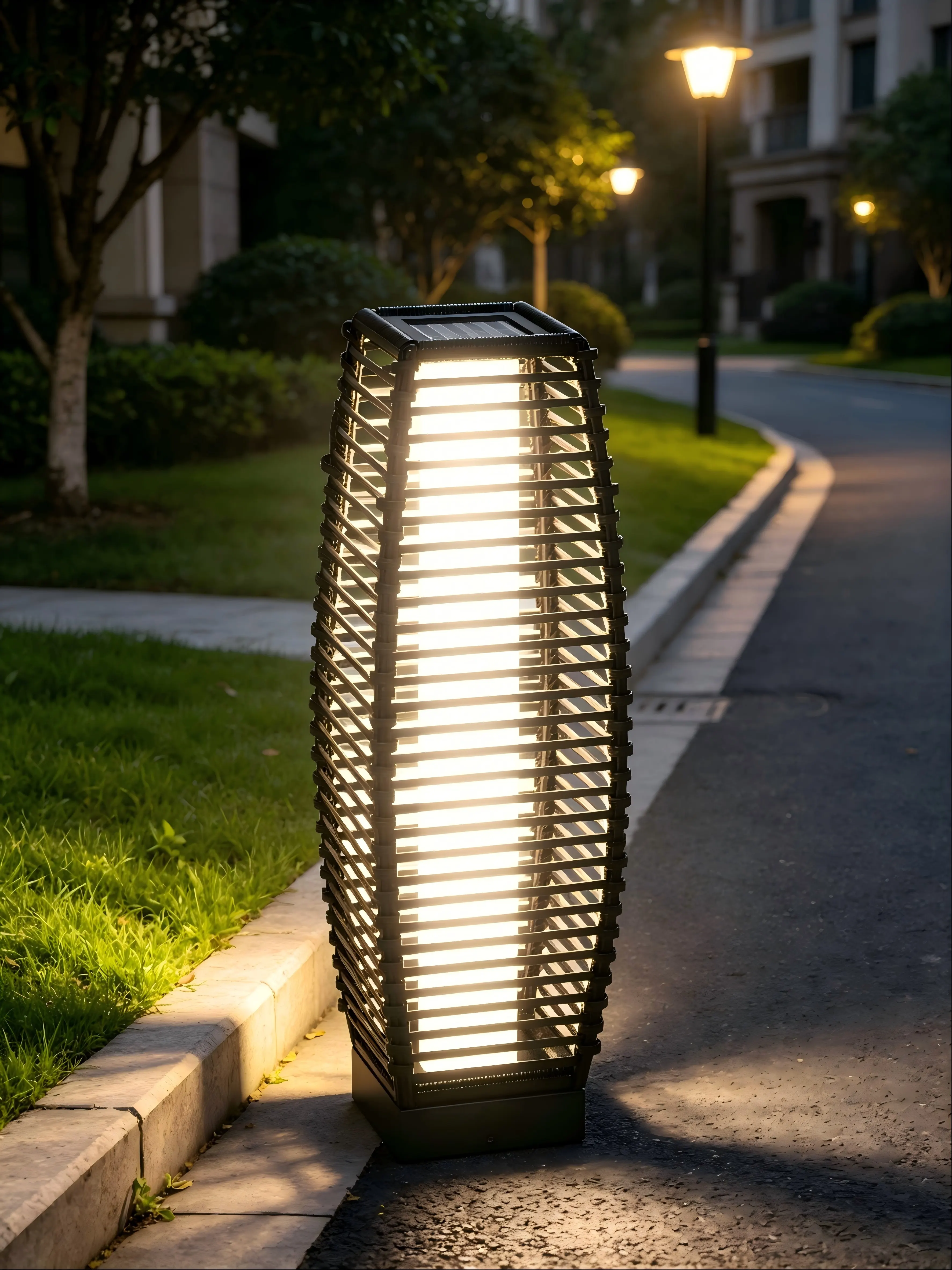 Black Path Light, 26.75 in · Solar