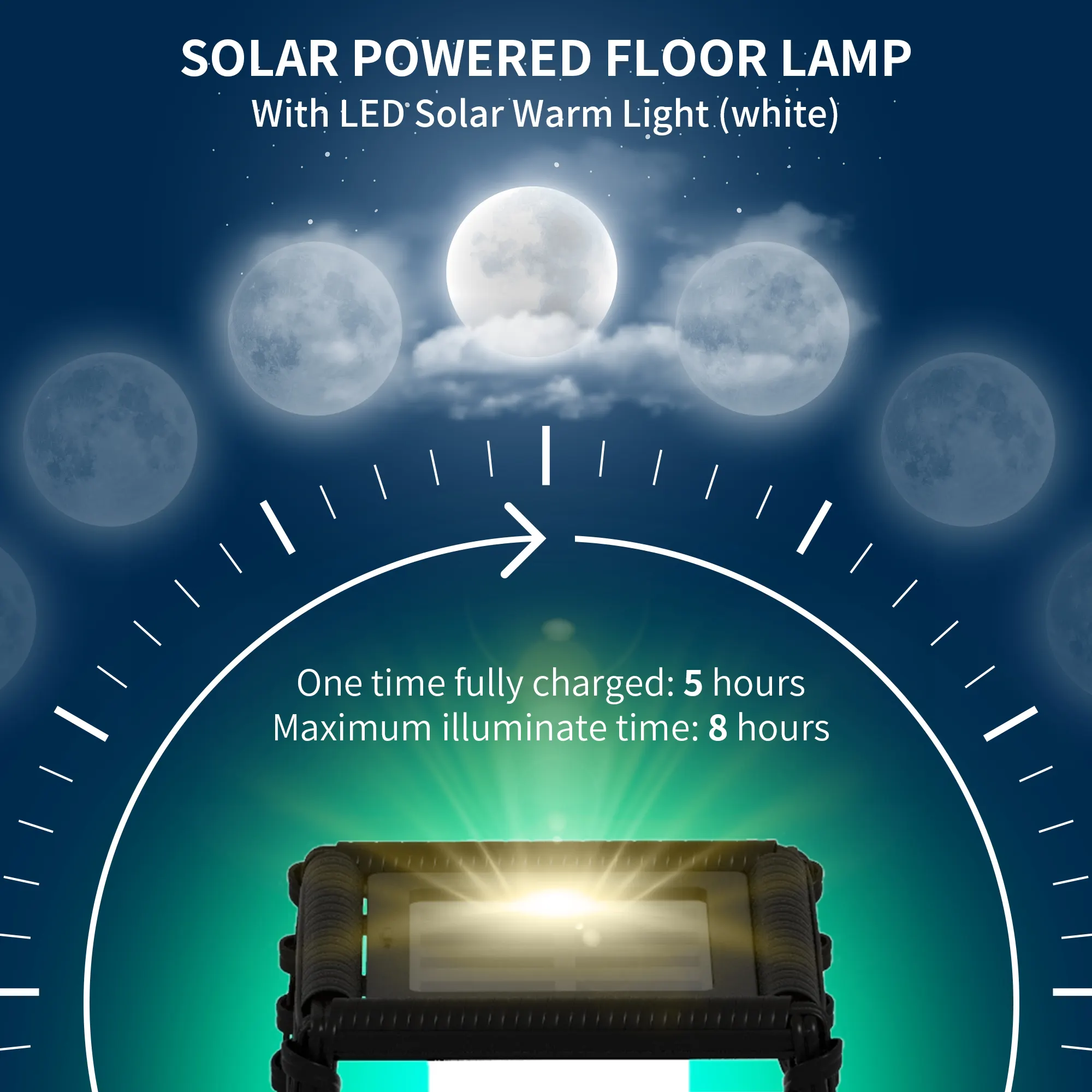 Black Path Light, 26.75 in · Solar, image 3 of 8
