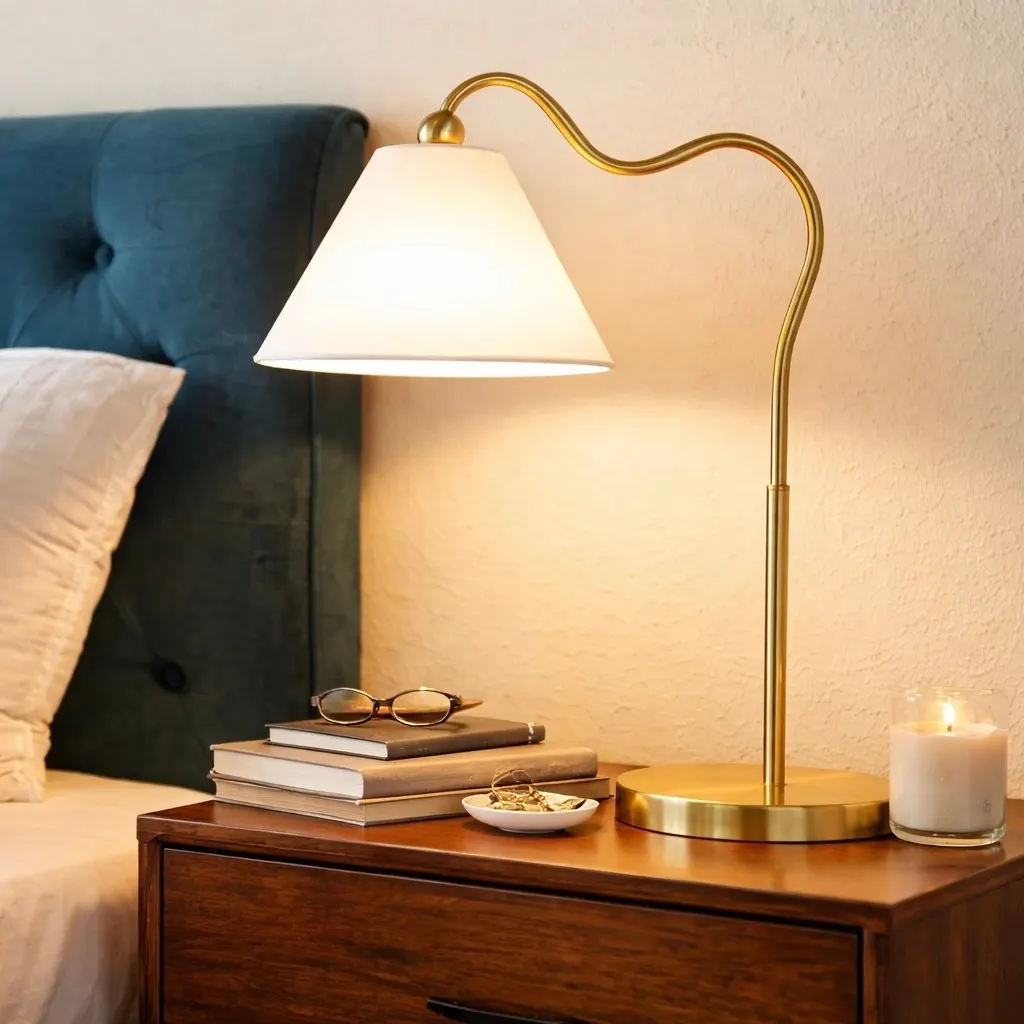 Gold Desk Lamp, 9.5 in