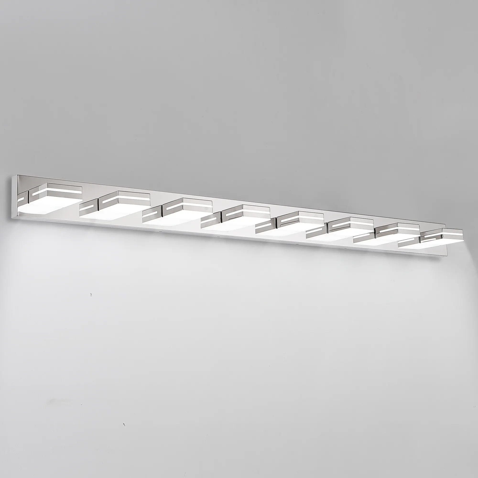 Modern Chrome 8-Light Vanity Light, image 10 of 10