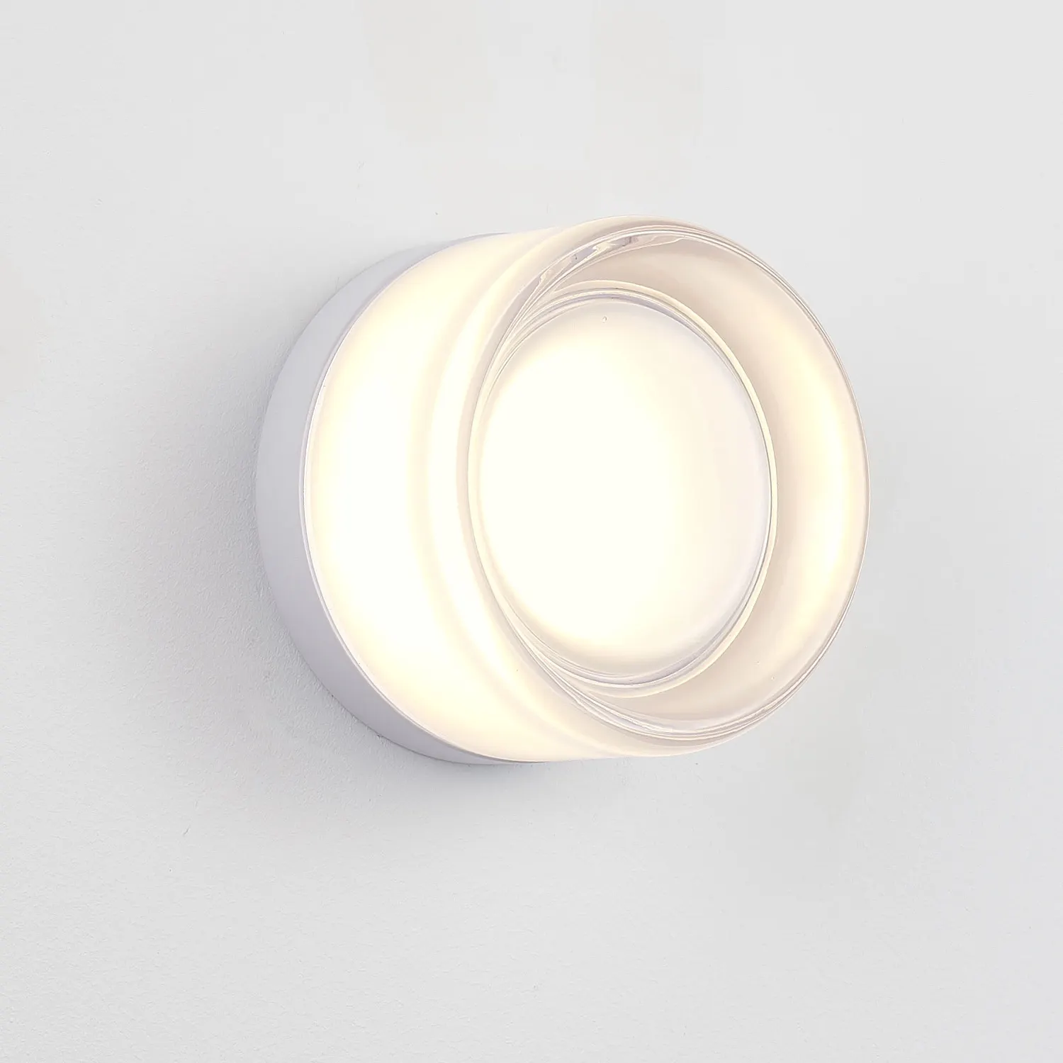 White Glass Wall Sconce, image 3 of 7