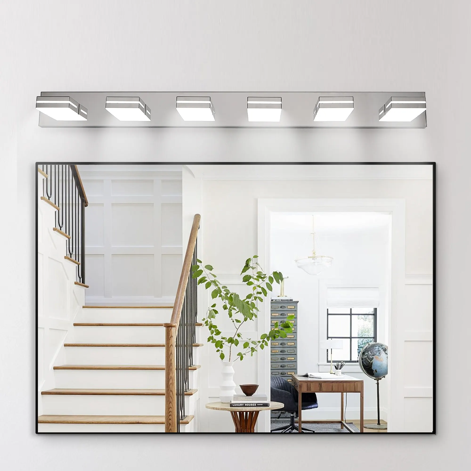 Modern Chrome 6-Light Vanity Light, image 6 of 10