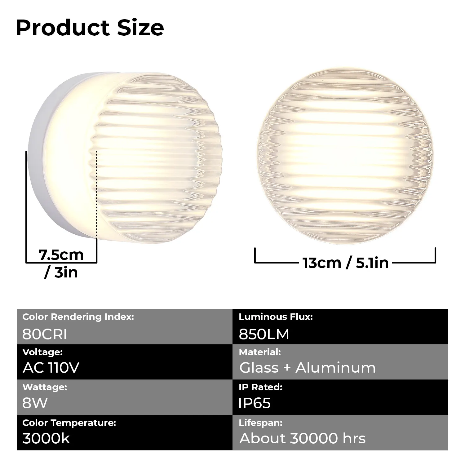 White Glass Wall Sconce, image 7 of 7