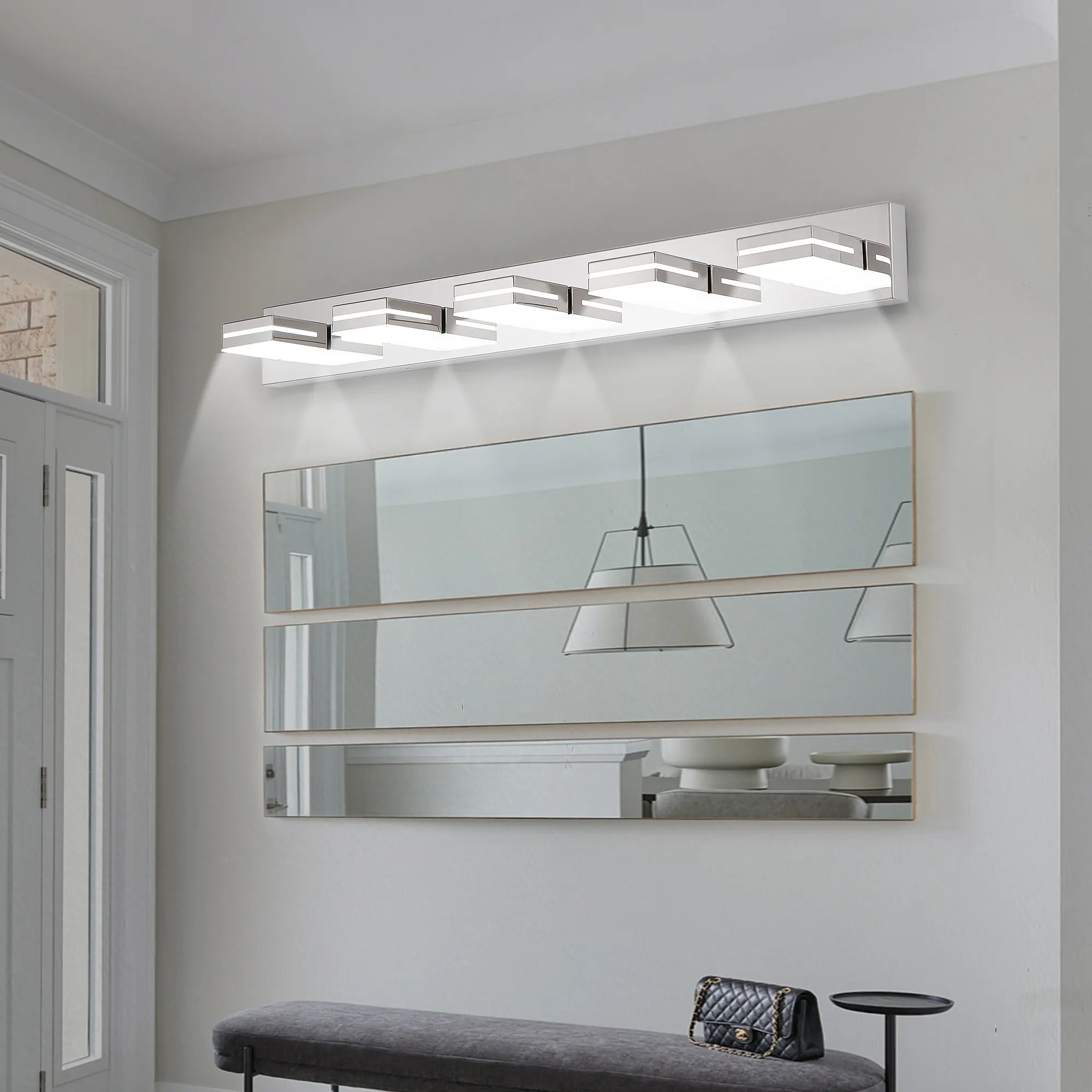 Modern Chrome 5-Light Vanity Light