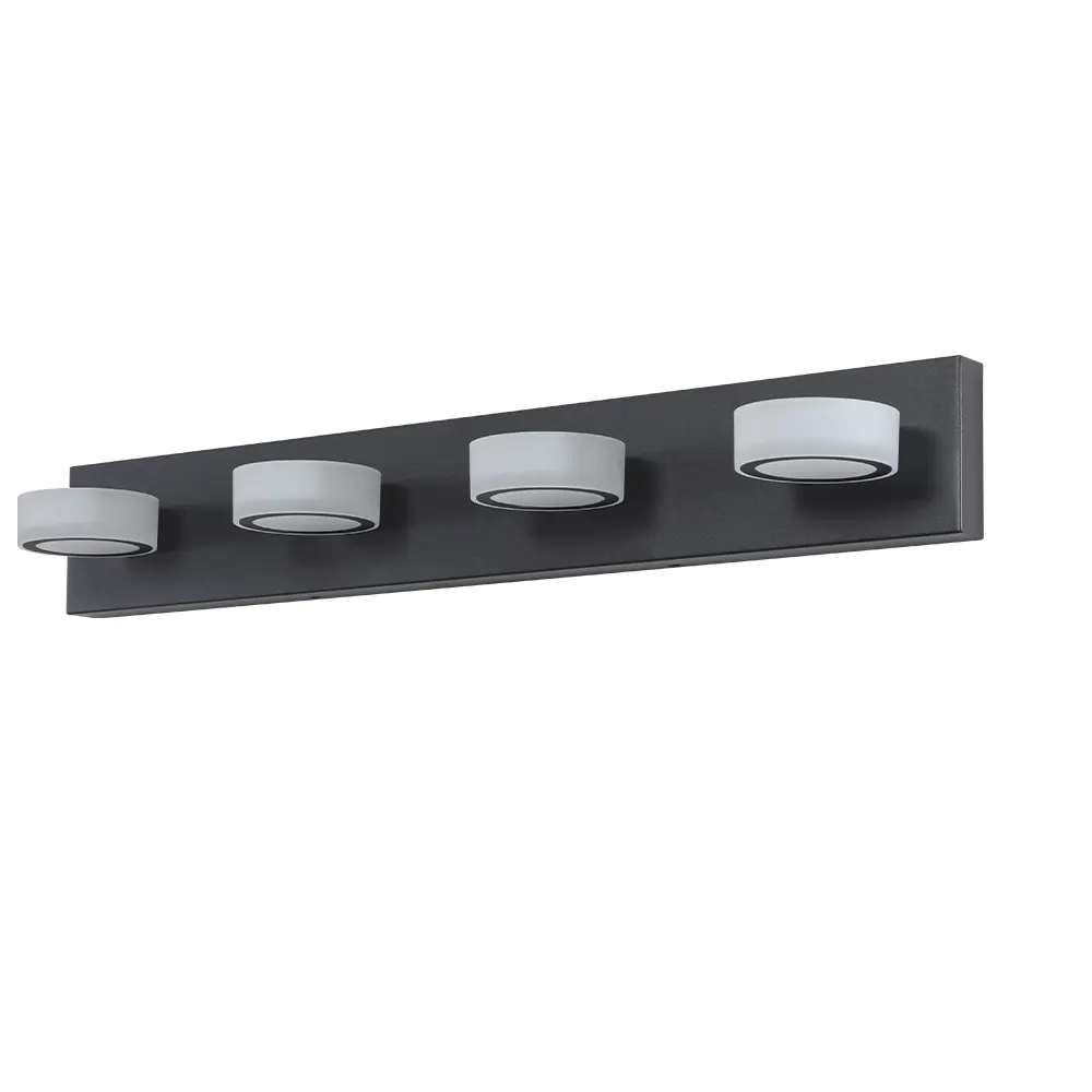 Black 4-Light Acrylic Vanity Light, 29 in, image 10 of 12