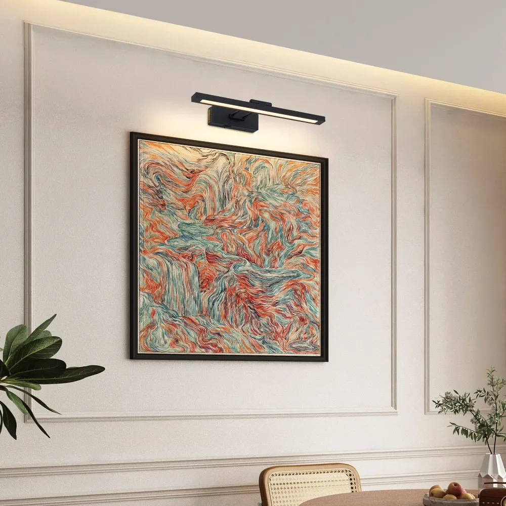 Modern Black Vanity Light, 16 in · Dimmable, image 5 of 8