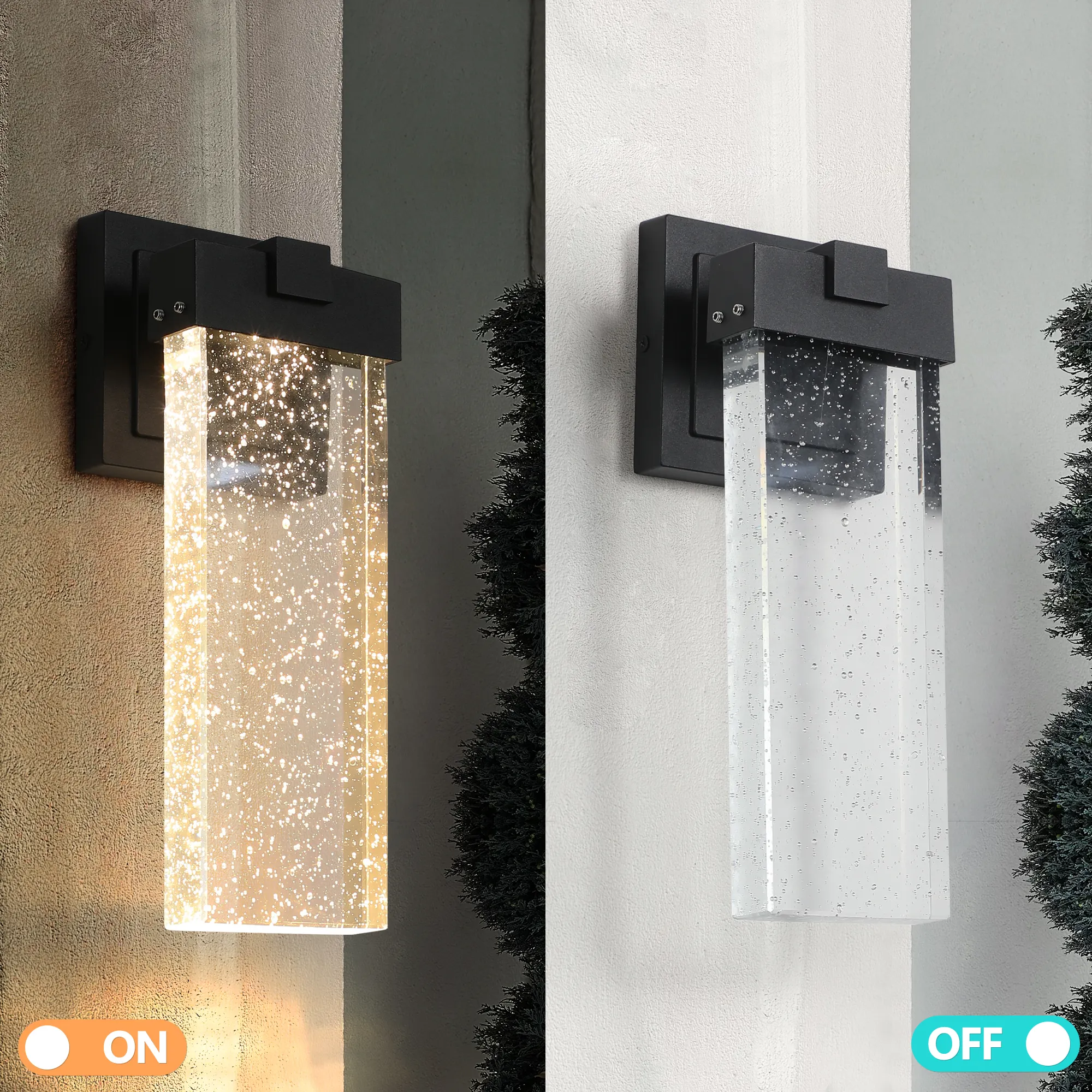 Crystal Outdoor Wall Light, Dusk-to-Dawn (2-Pack), image 2 of 10