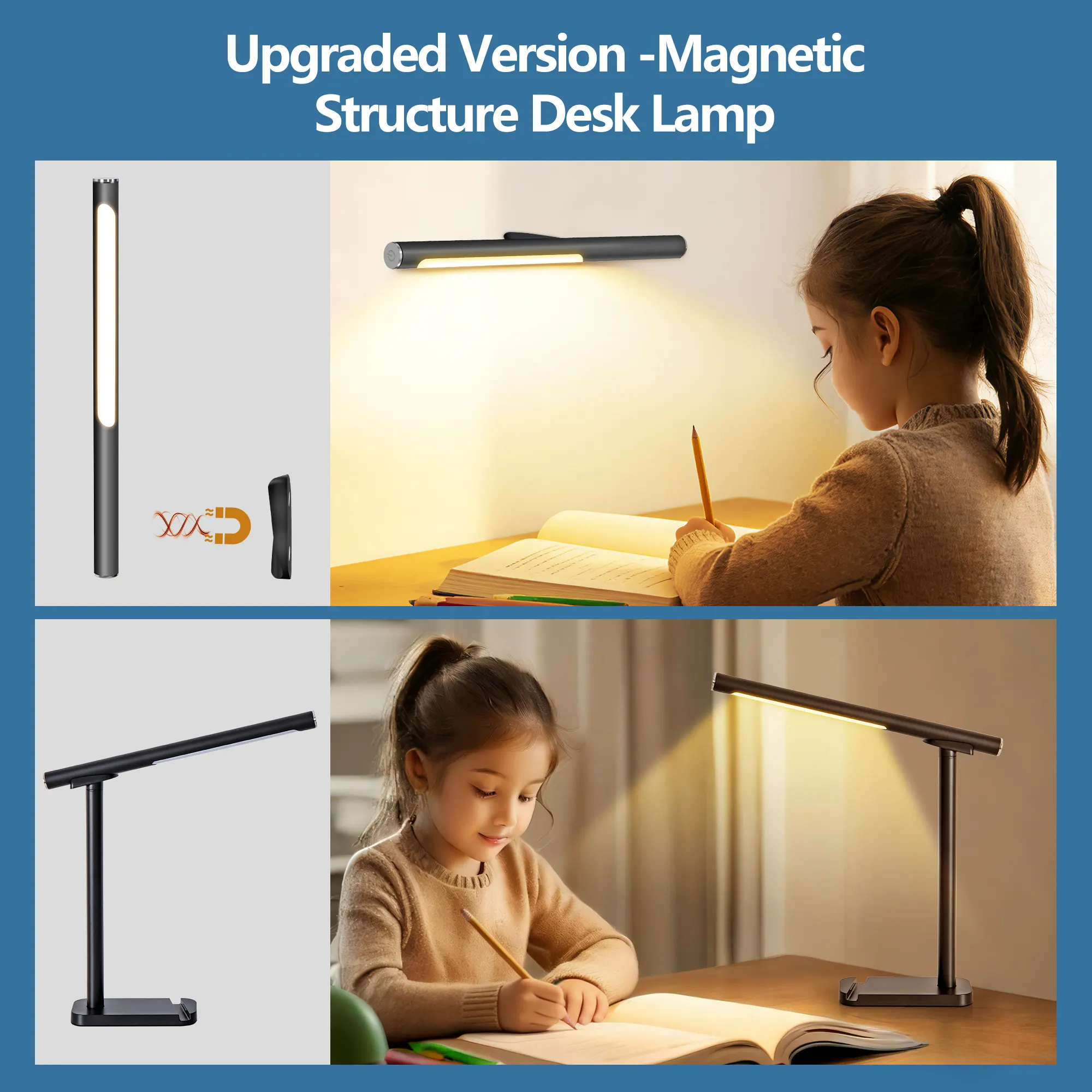 Black Desk Lamp, 14.8 in · Dimmable, image 2 of 8