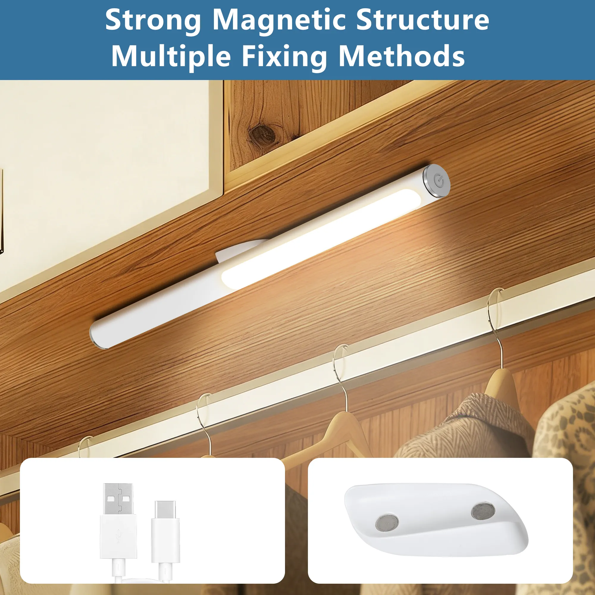 White Desk Lamp, 14.8 in · Dimmable, image 4 of 8
