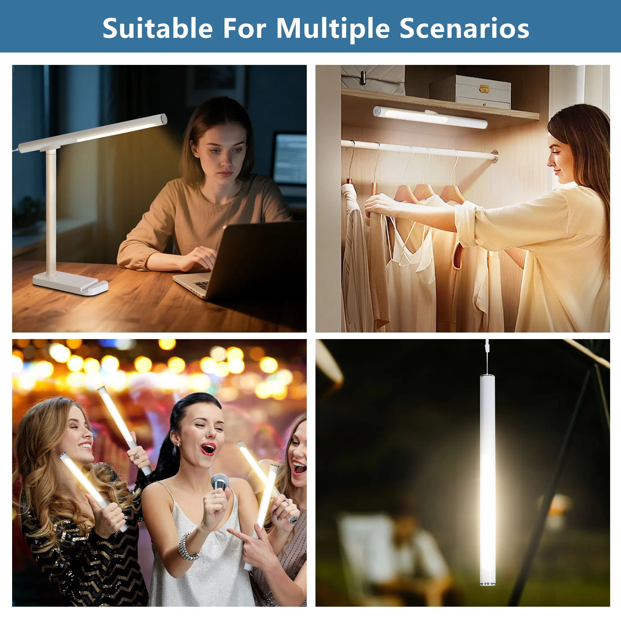 White Desk Lamp, 14.8 in · Dimmable, image 8 of 8