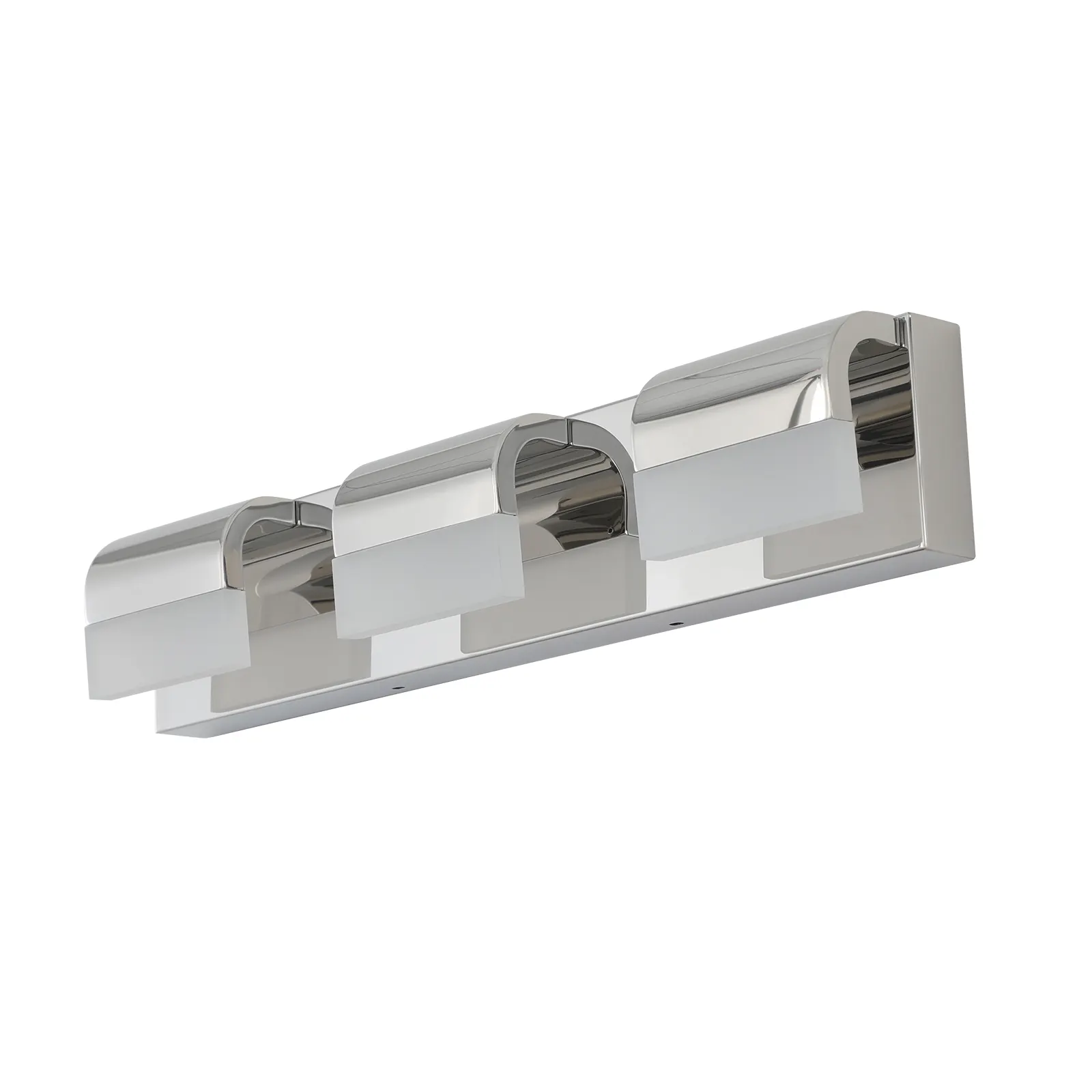 Chrome 3-Light Acrylic Vanity Light, image 6 of 9