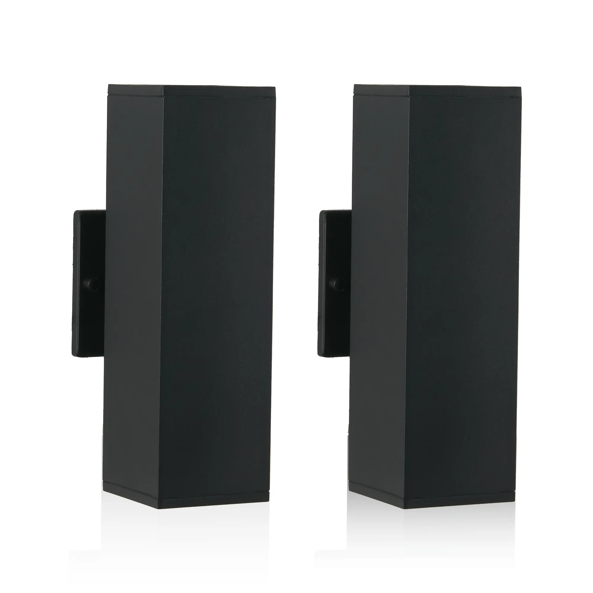Modern Matte Black Outdoor Wall Light (2-Pack), image 11 of 11