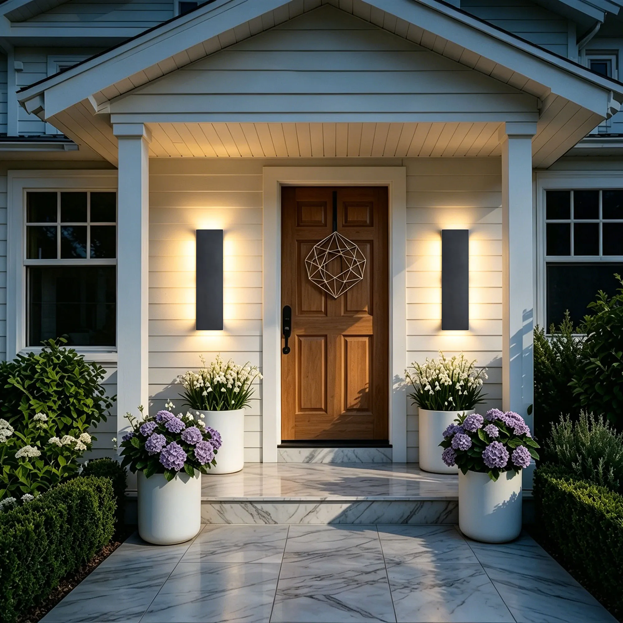 Black Outdoor Wall Light, 23.6 in · Integrated LED (2-Pack), image 3 of 10