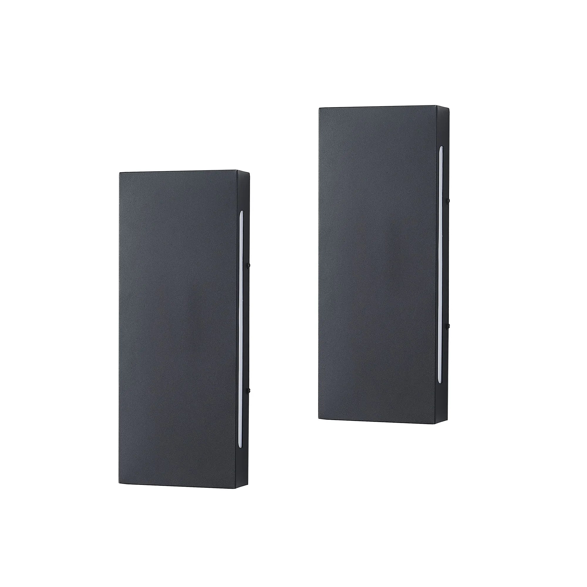 Black Outdoor Wall Light, 15.74 in · Integrated LED (2-Pack), image 9 of 10